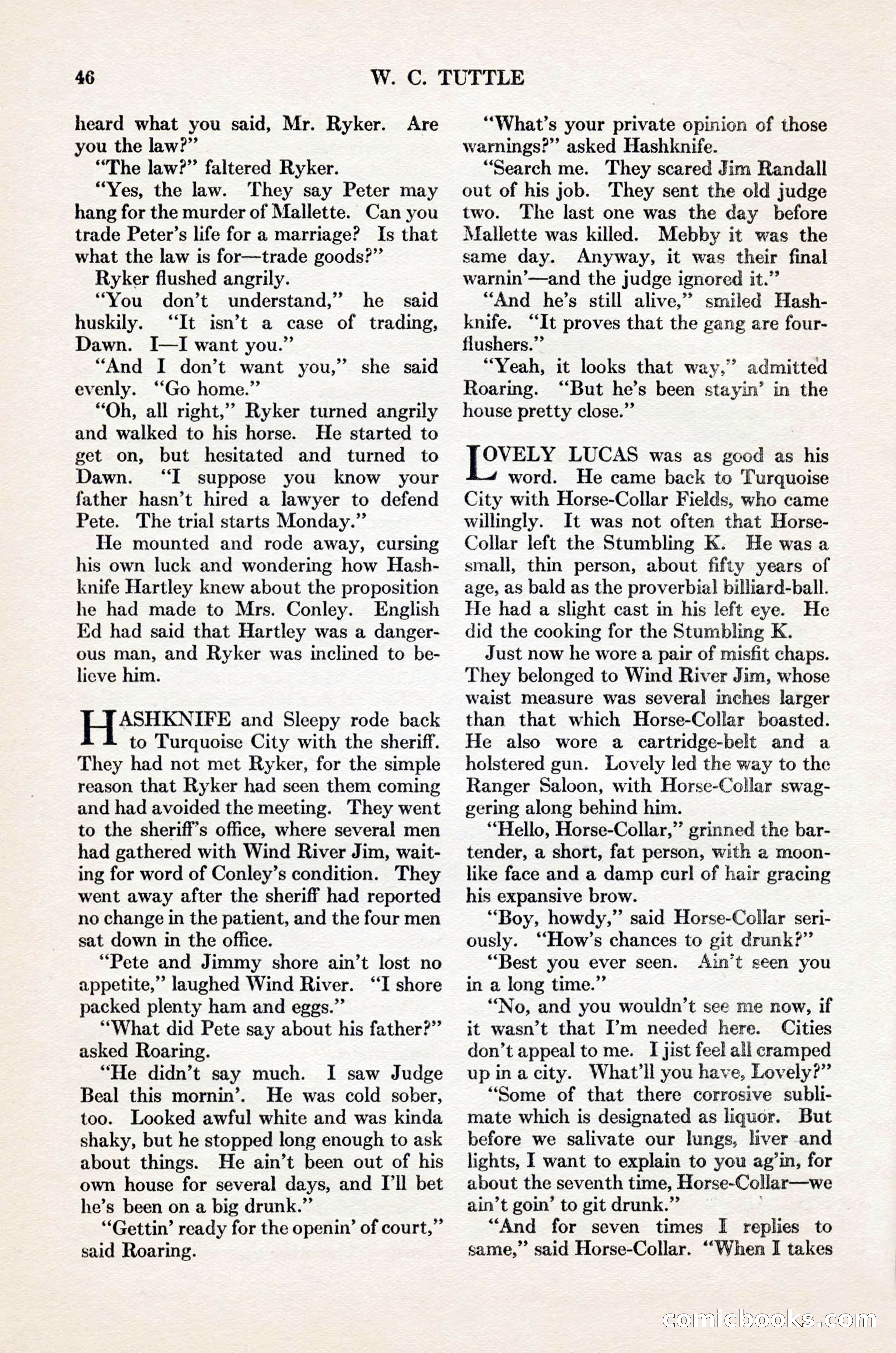 Adventure Magazine Cover, November 1, 1927 — page 60 of 208