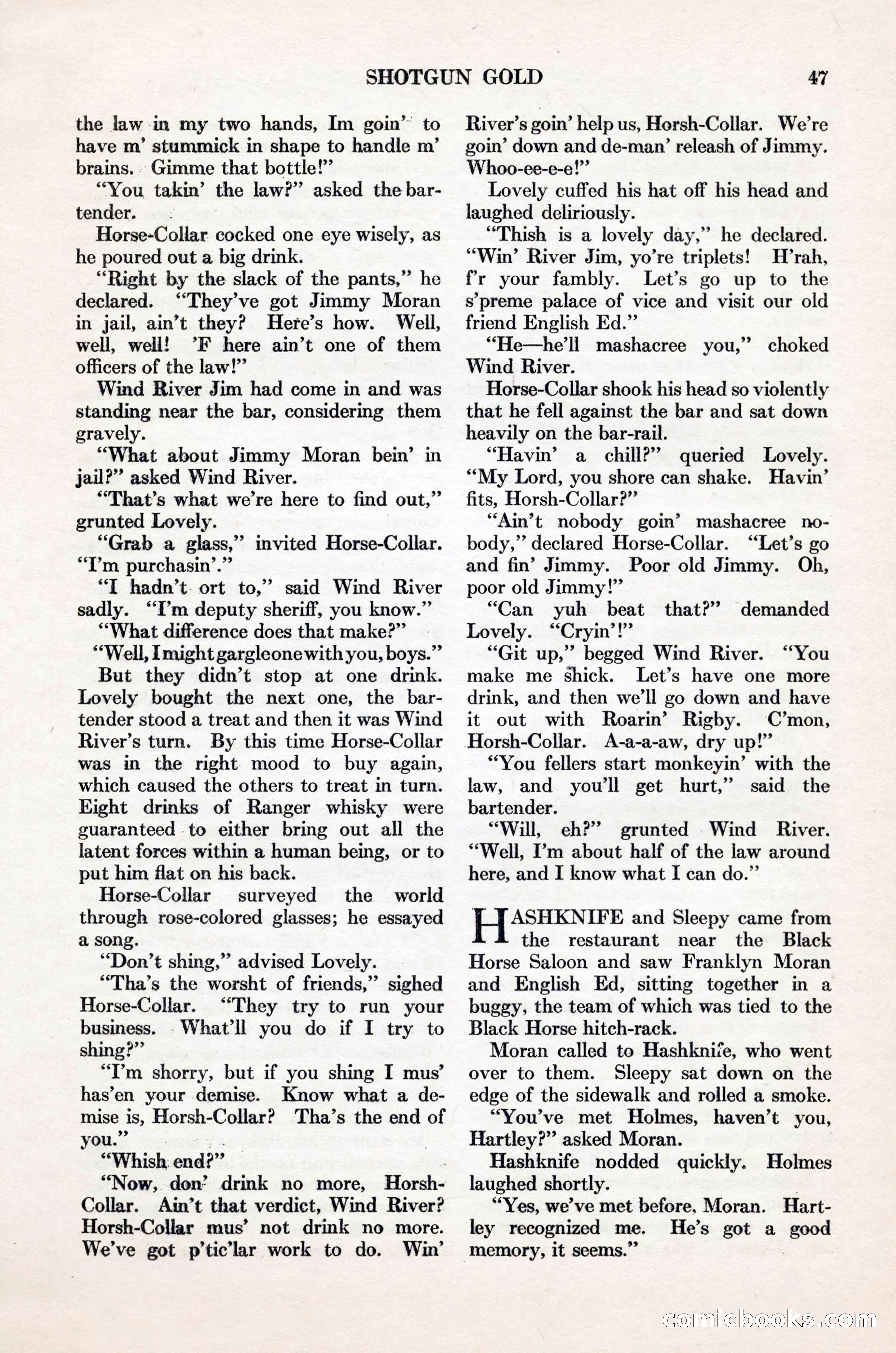 Adventure Magazine Cover, November 1, 1927 — page 61 of 208