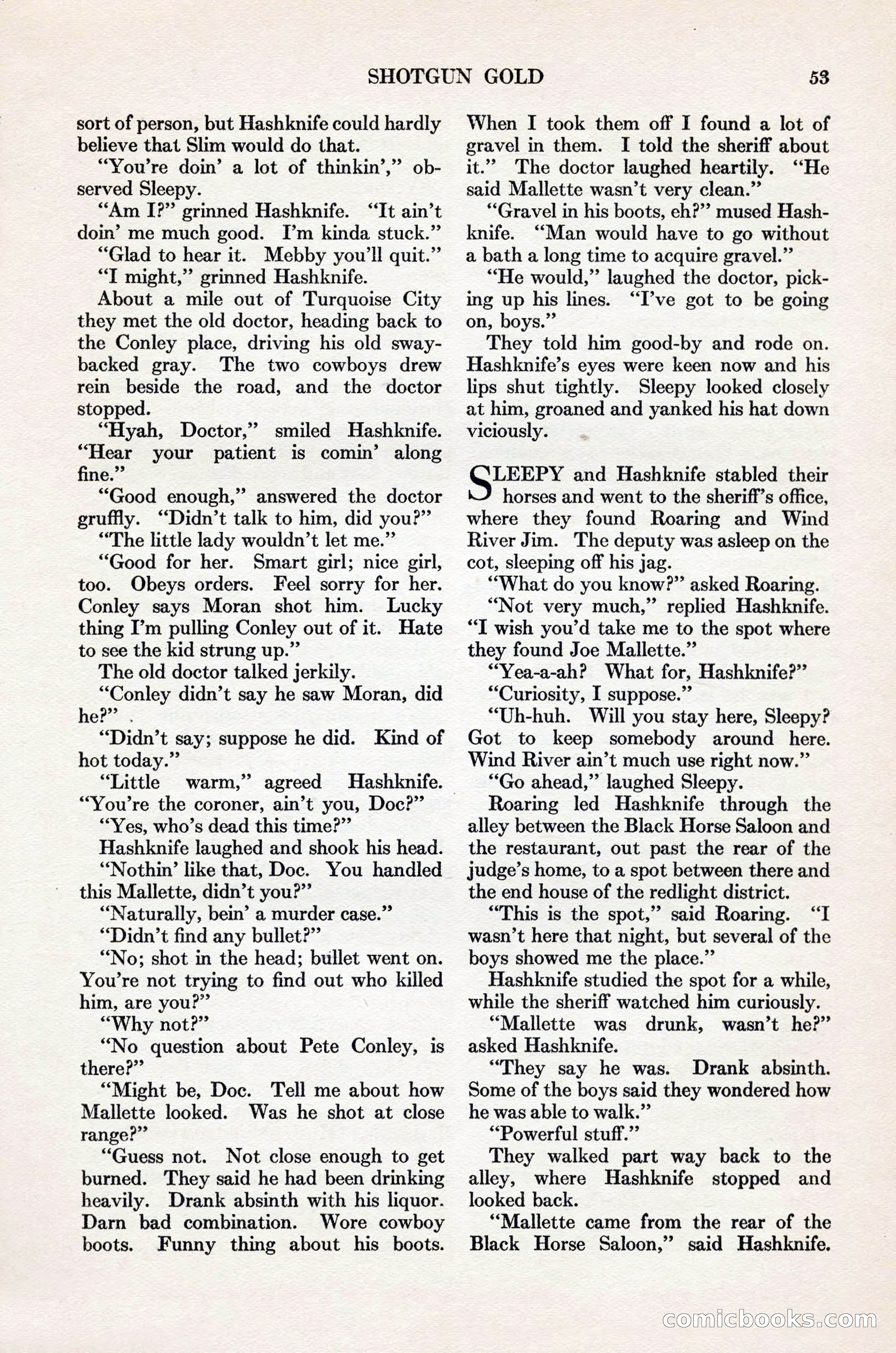 Adventure Magazine Cover, November 1, 1927 — page 67 of 208