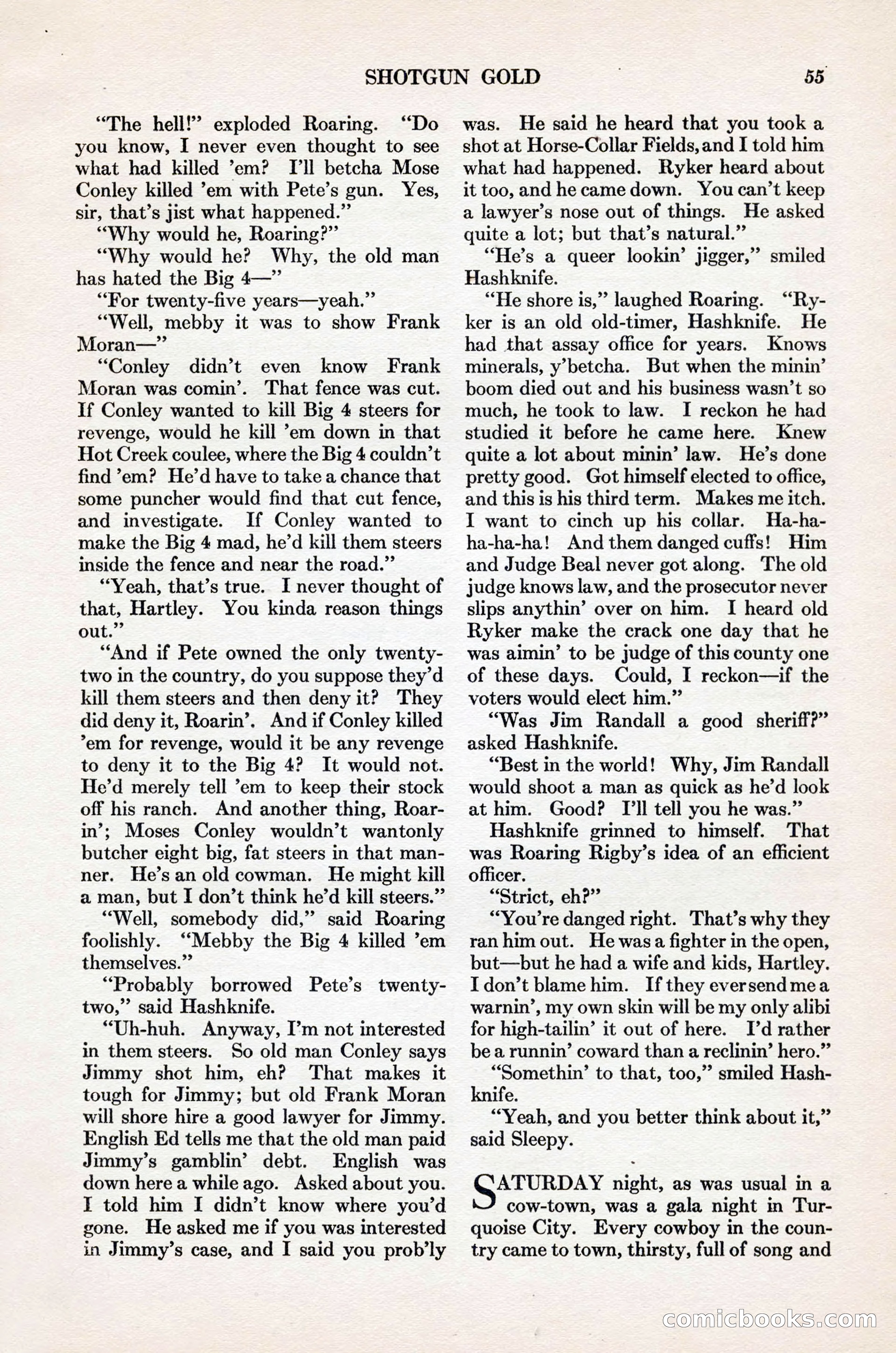 Adventure Magazine Cover, November 1, 1927 — page 69 of 208