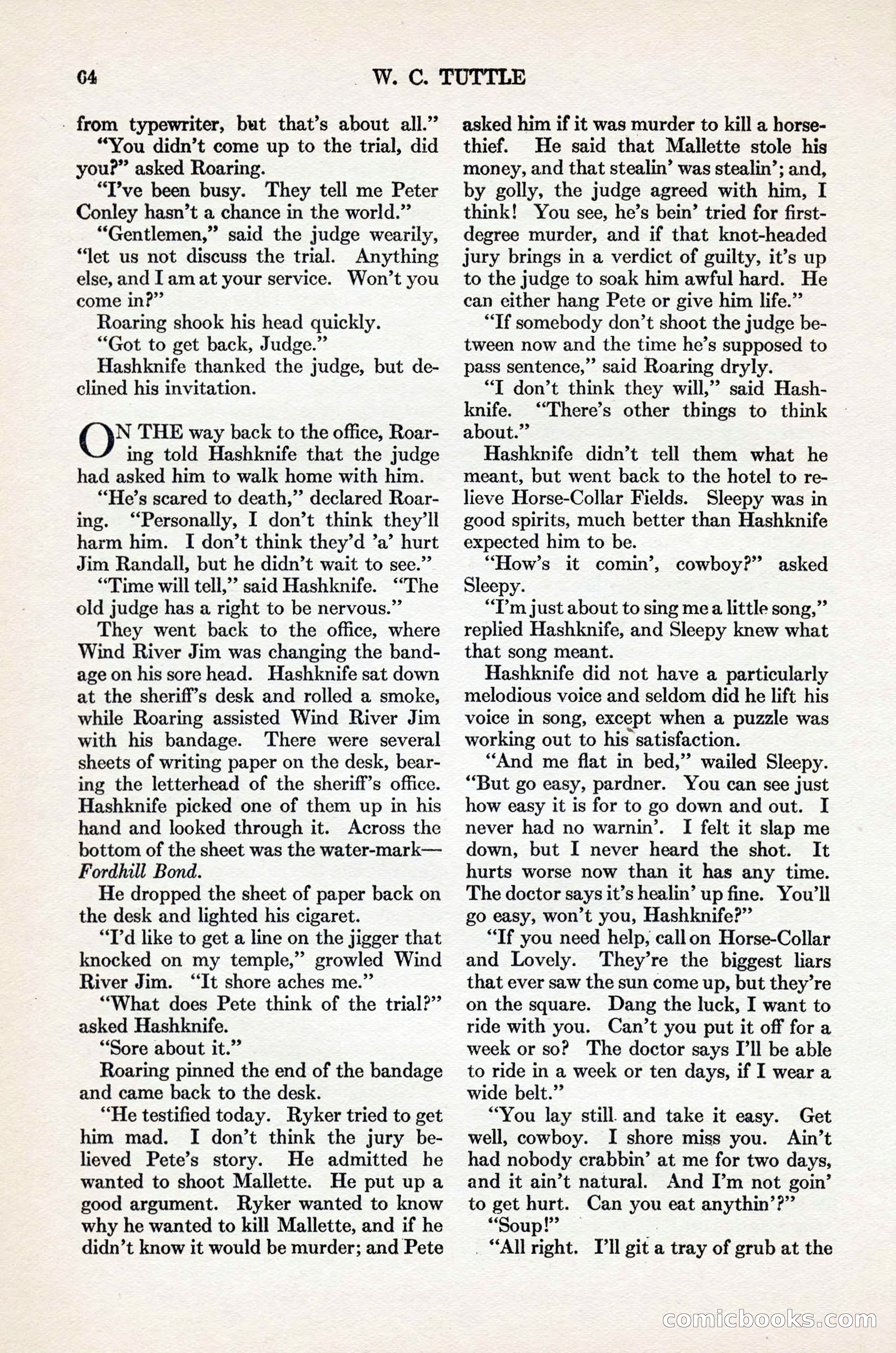 Adventure Magazine Cover, November 1, 1927 — page 78 of 208