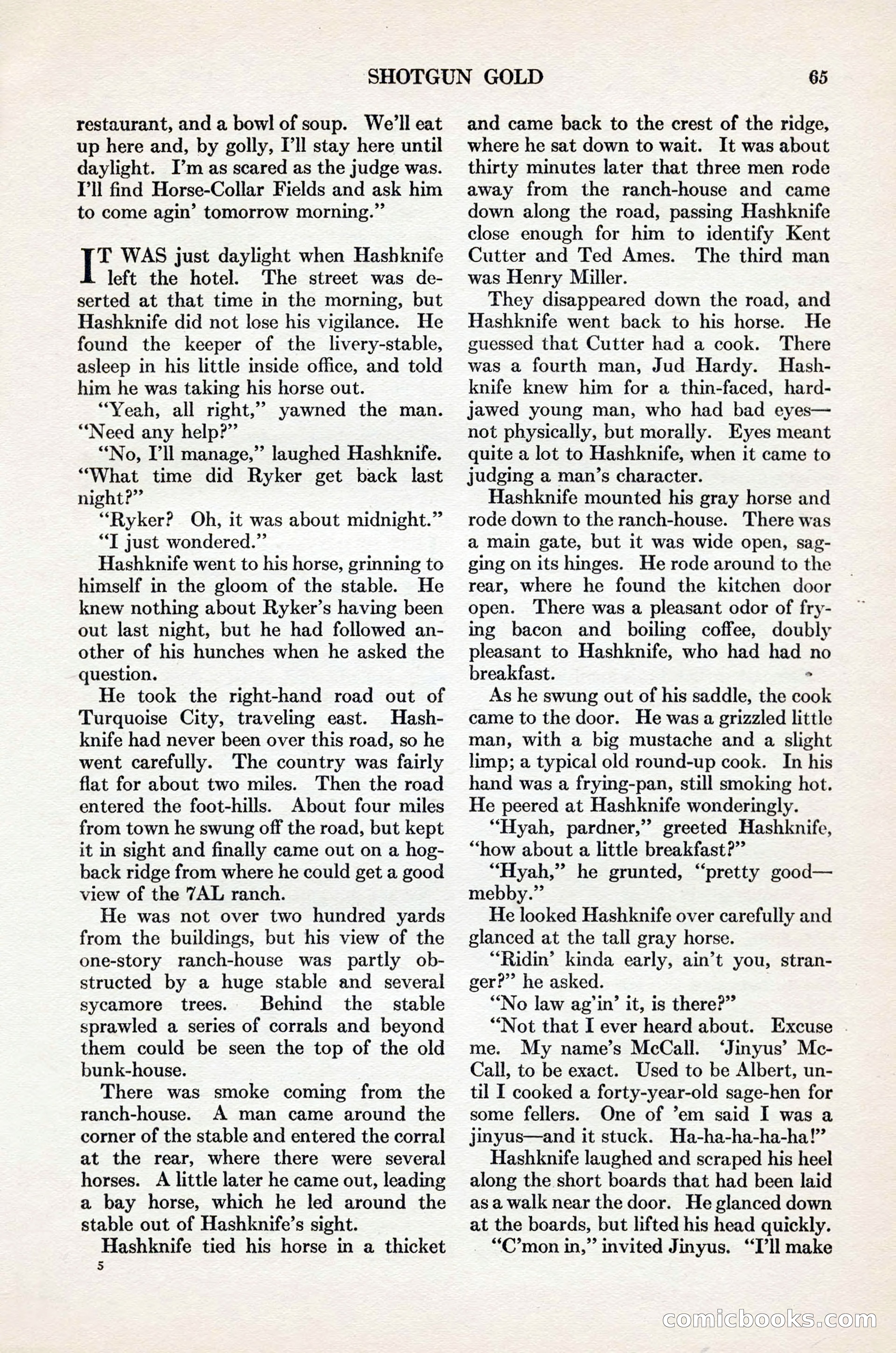 Adventure Magazine Cover, November 1, 1927 — page 79 of 208