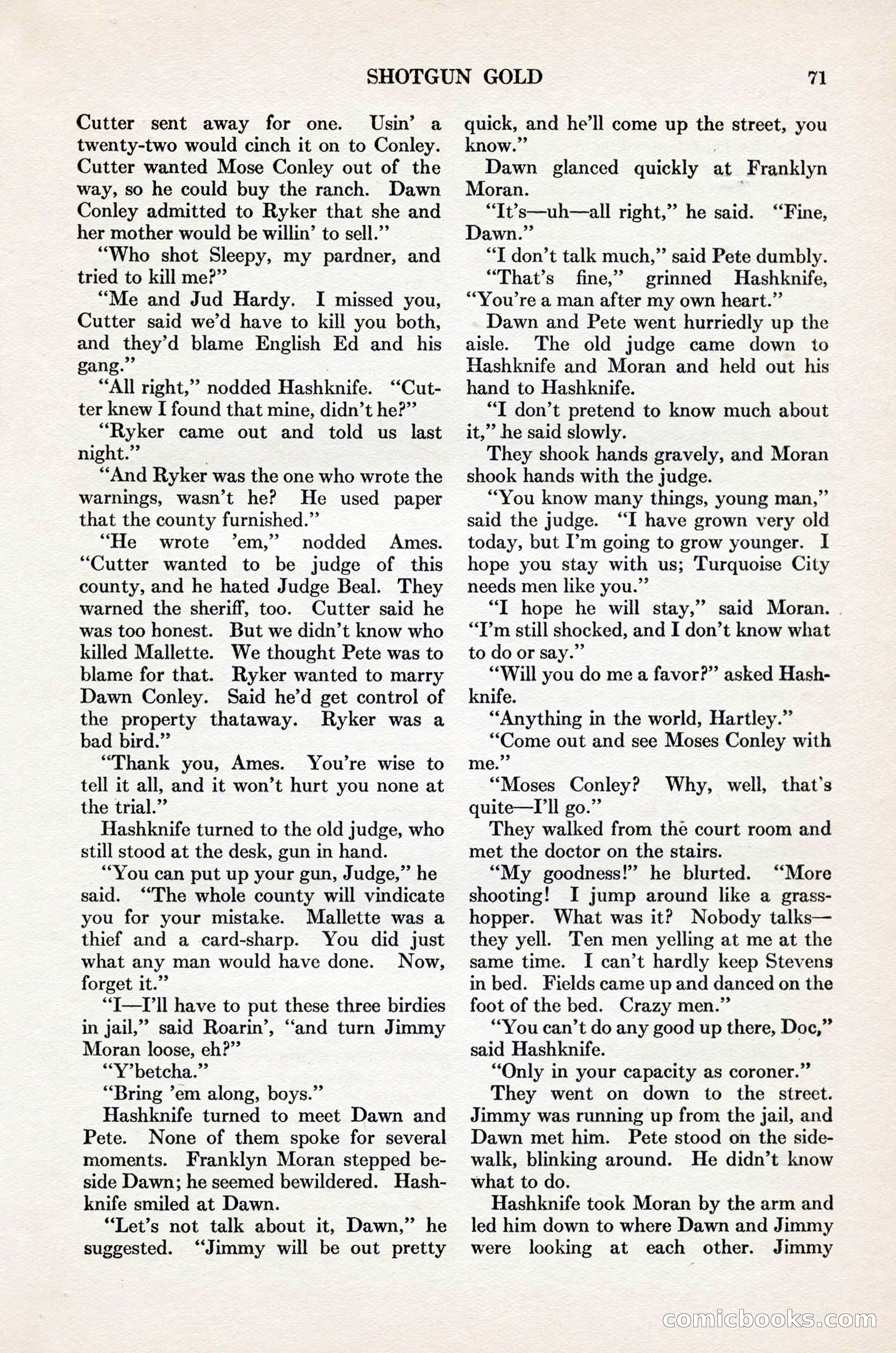 Adventure Magazine Cover, November 1, 1927 — page 85 of 208