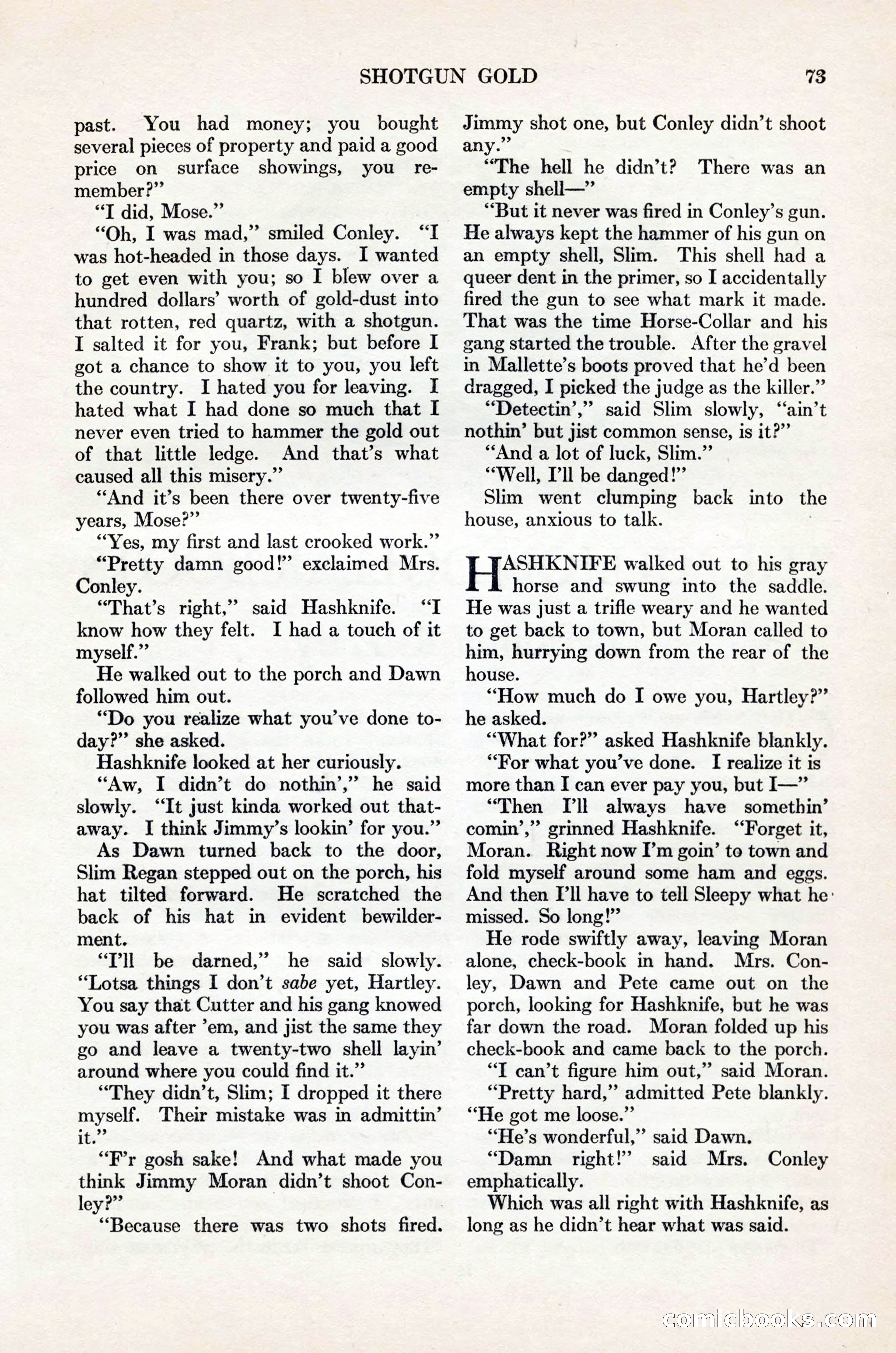 Adventure Magazine Cover, November 1, 1927 — page 87 of 208