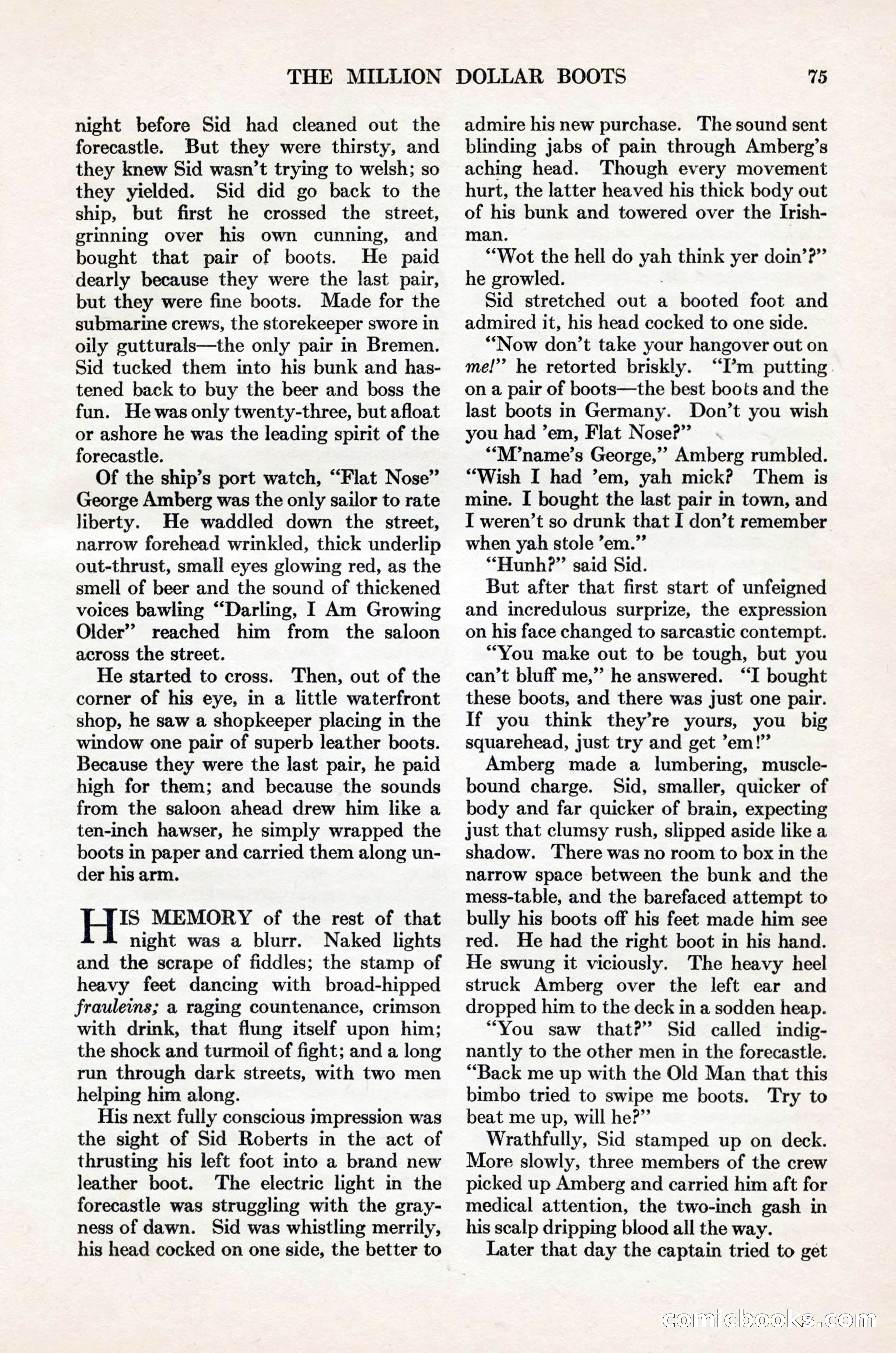 Adventure Magazine Cover, November 1, 1927 — page 89 of 208