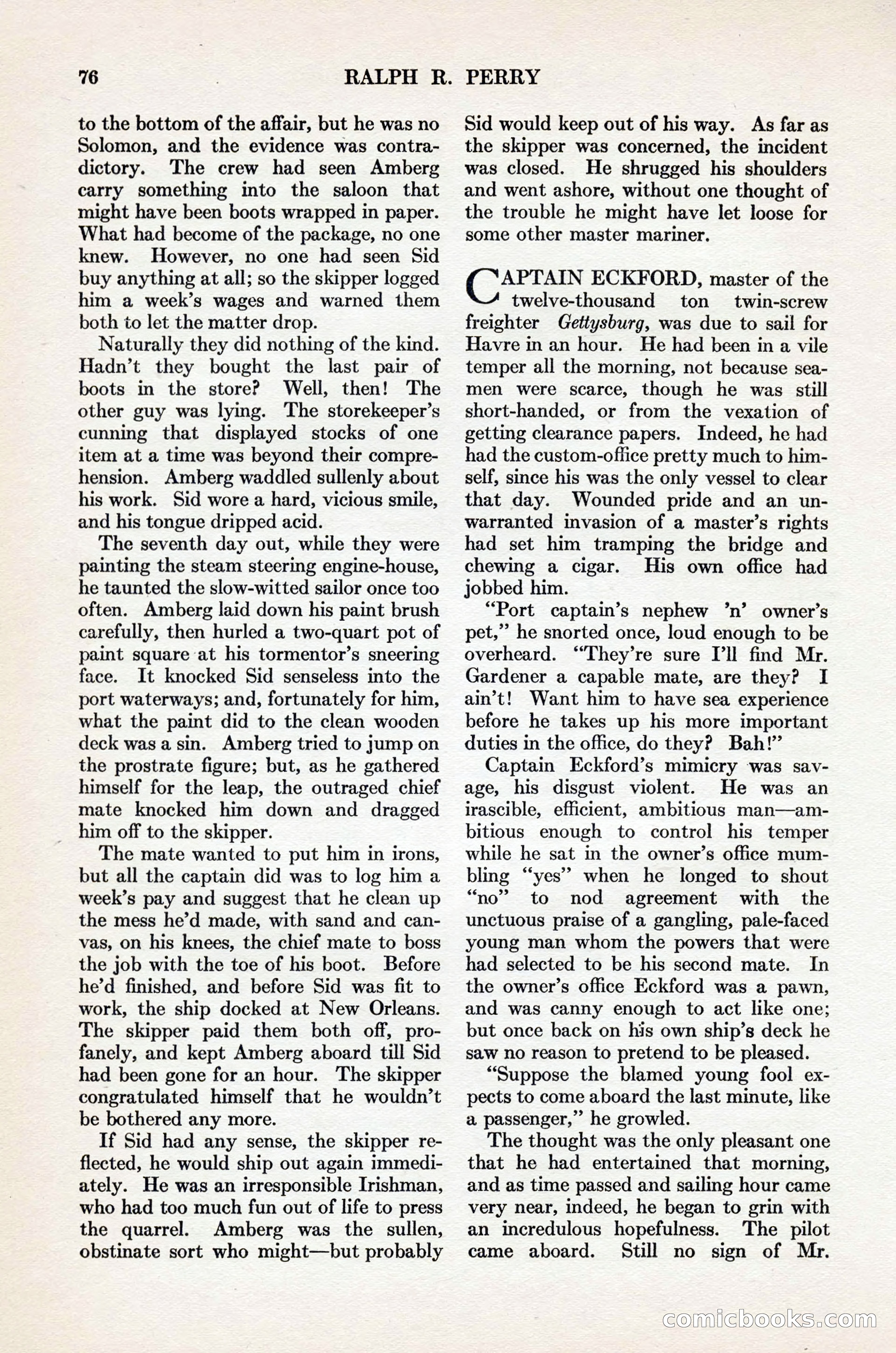Adventure Magazine Cover, November 1, 1927 — page 90 of 208