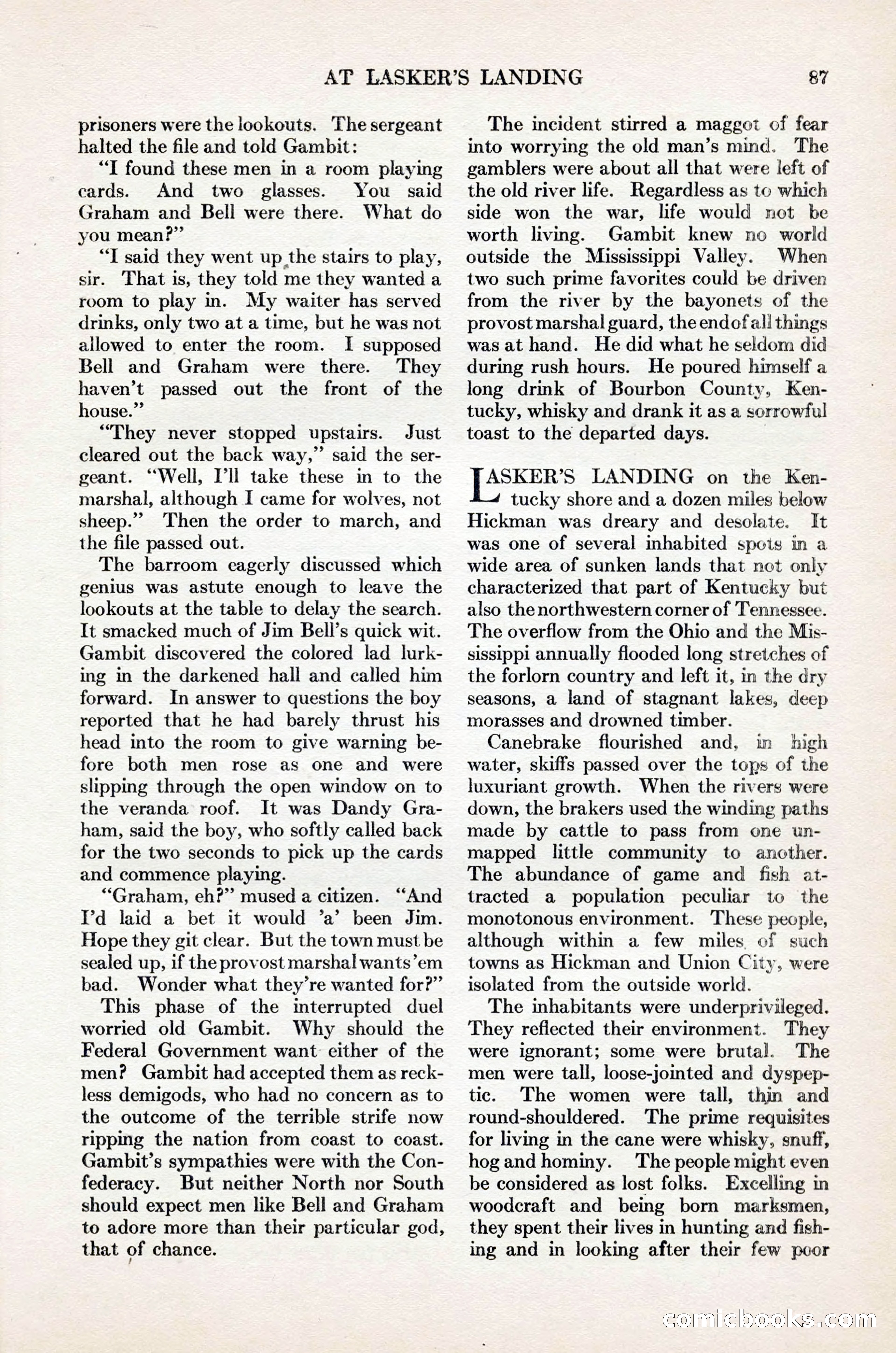 Adventure Magazine Cover, November 1, 1927 — page 101 of 208