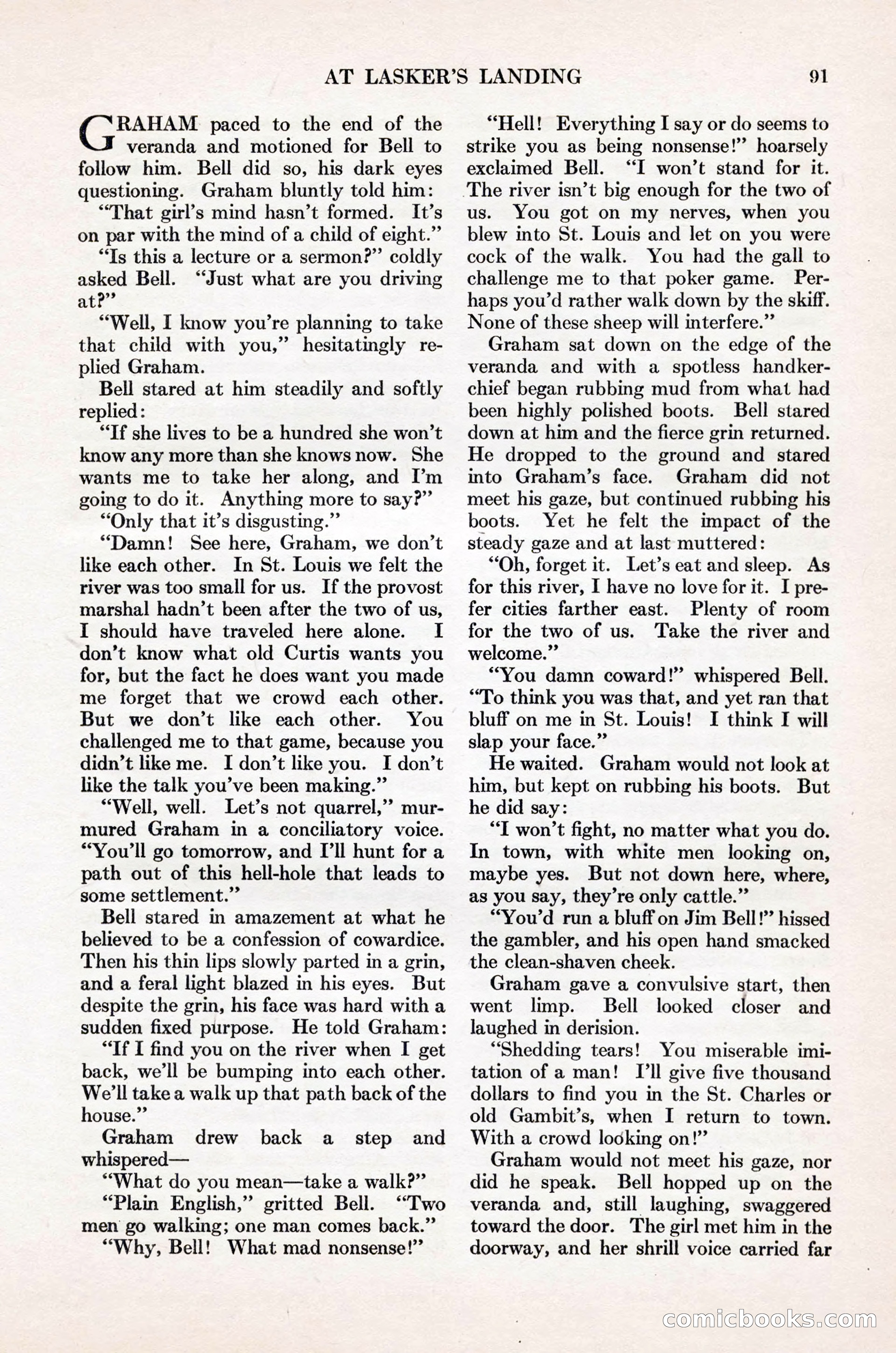 Adventure Magazine Cover, November 1, 1927 — page 105 of 208