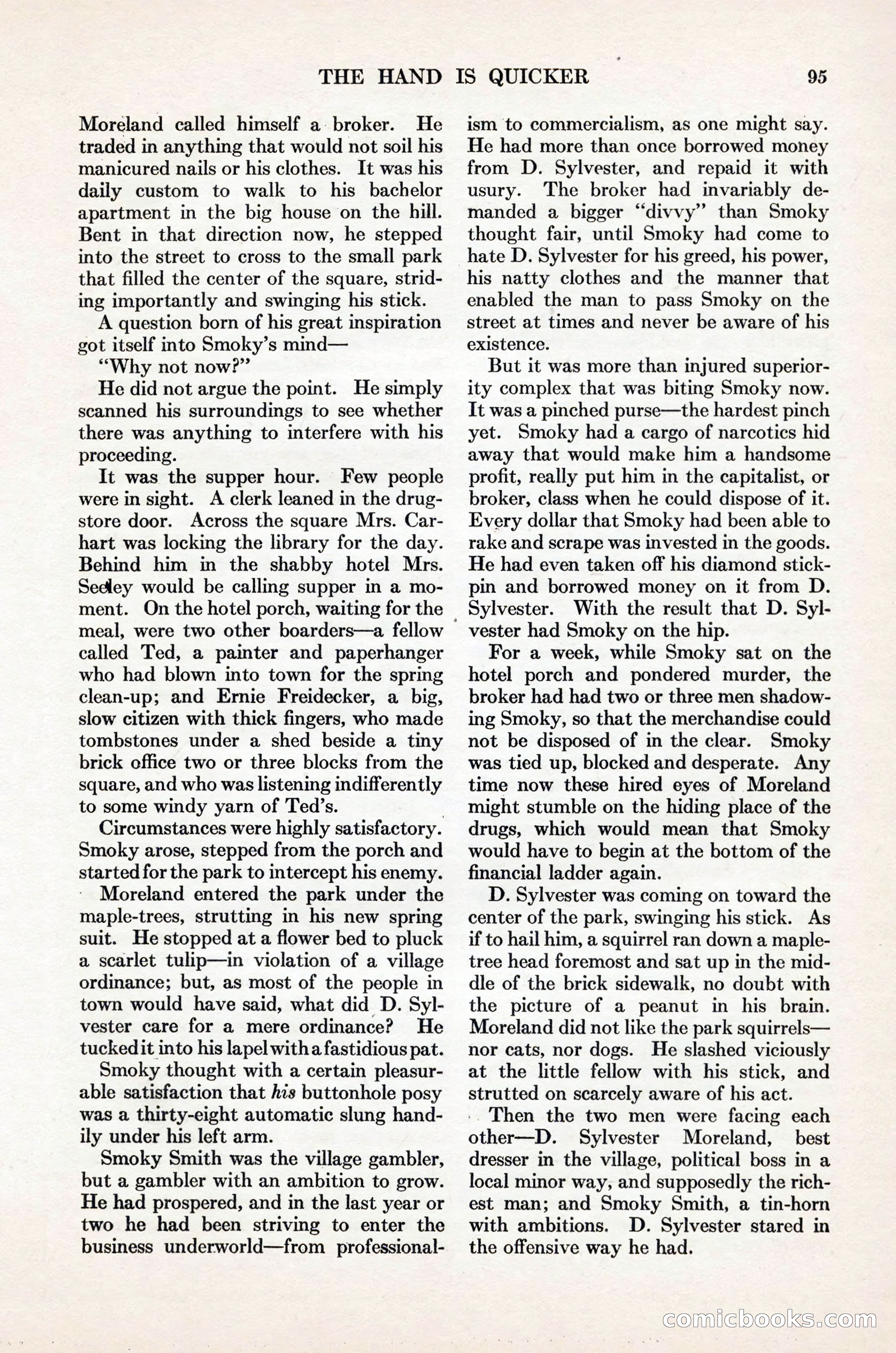 Adventure Magazine Cover, November 1, 1927 — page 109 of 208