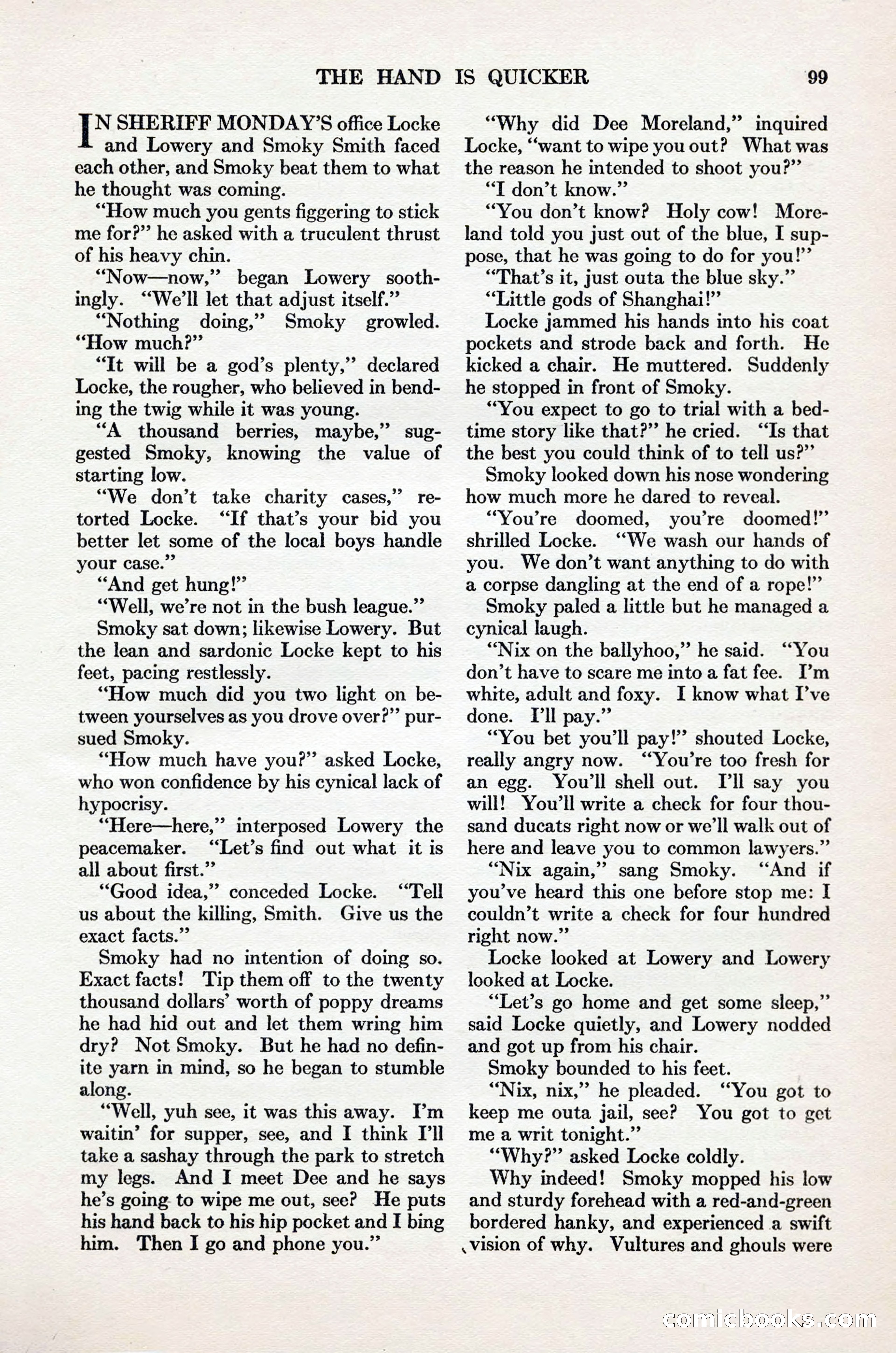 Adventure Magazine Cover, November 1, 1927 — page 113 of 208