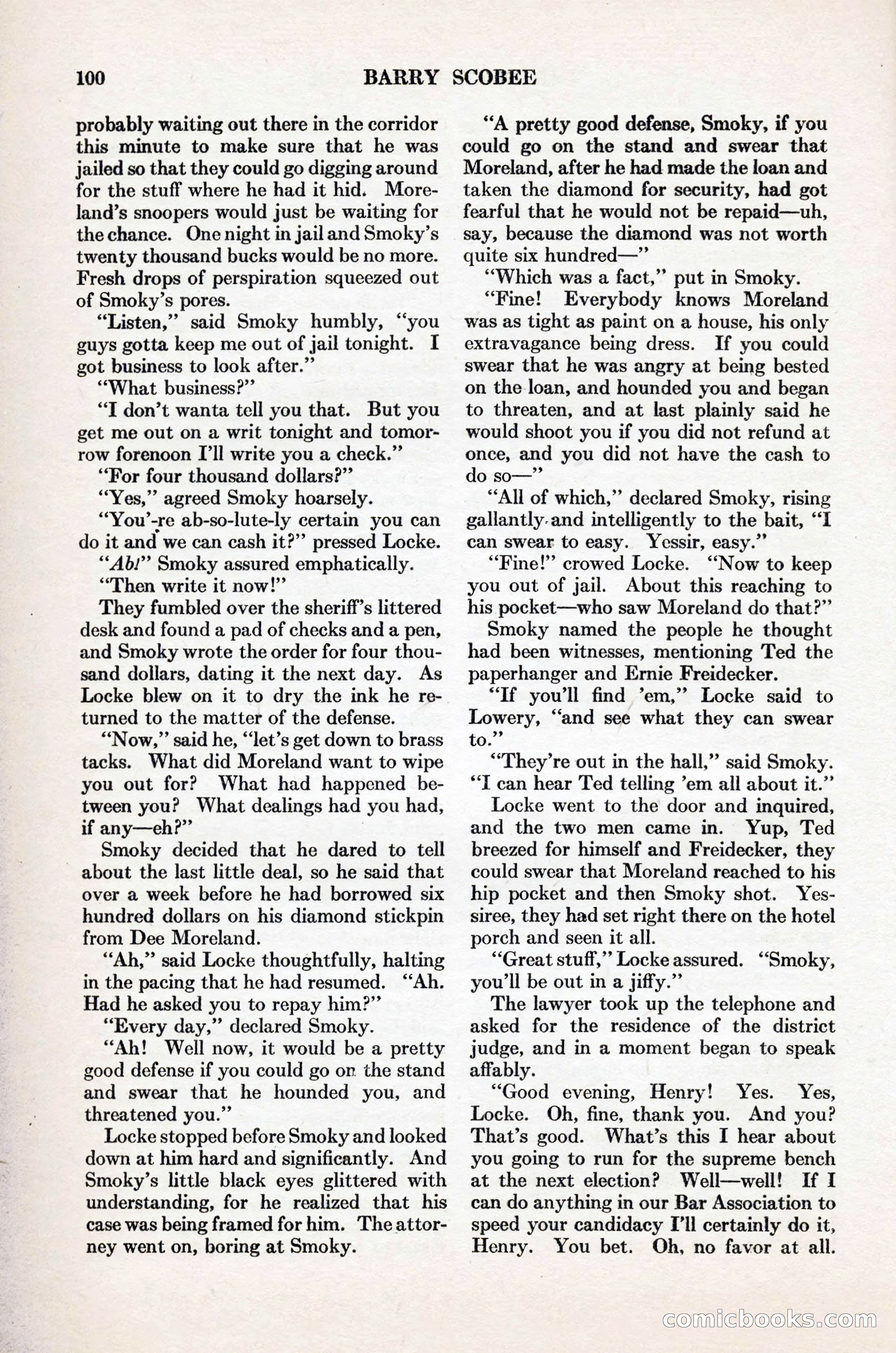 Adventure Magazine Cover, November 1, 1927 — page 114 of 208