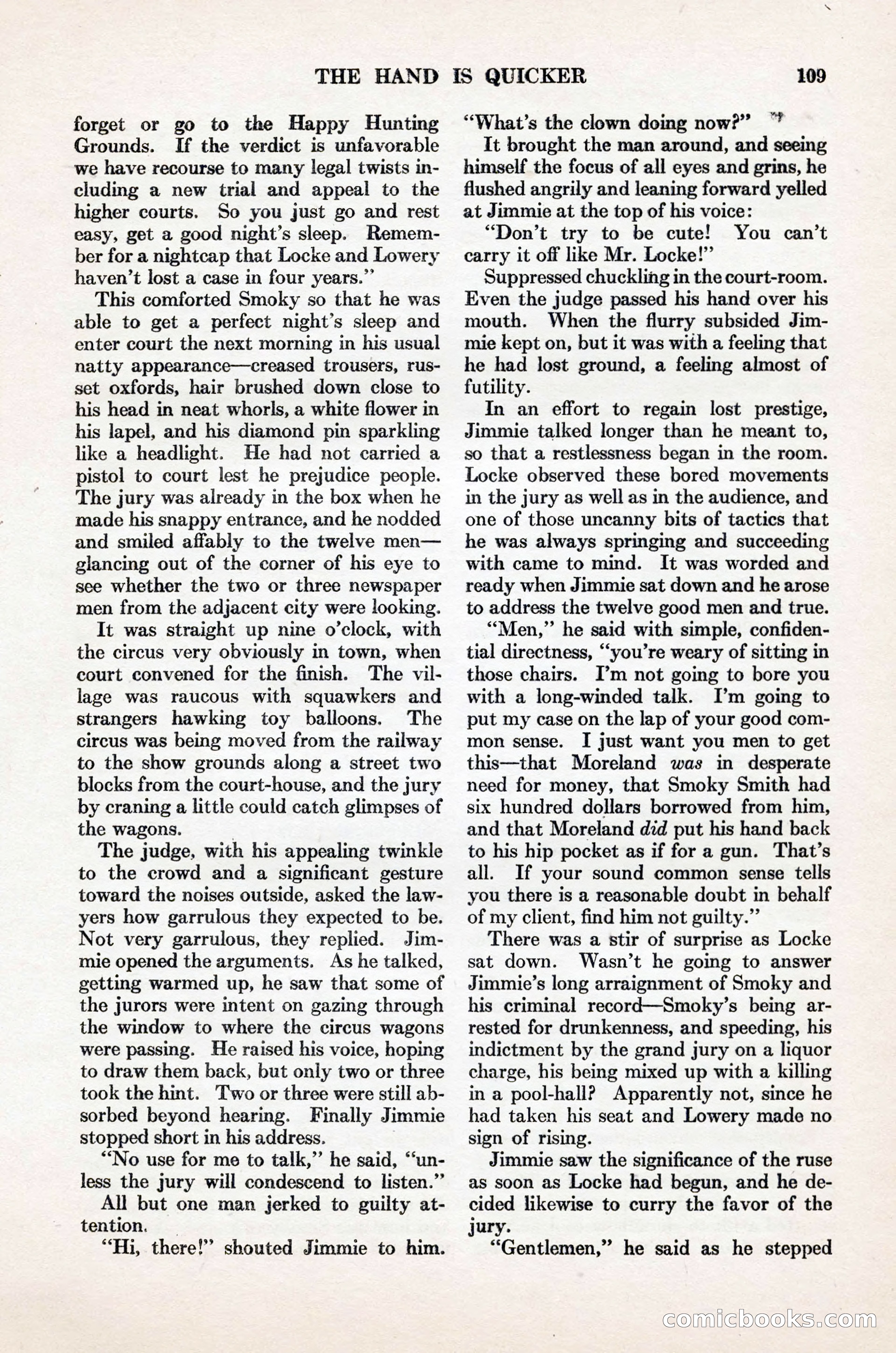 Adventure Magazine Cover, November 1, 1927 — page 123 of 208