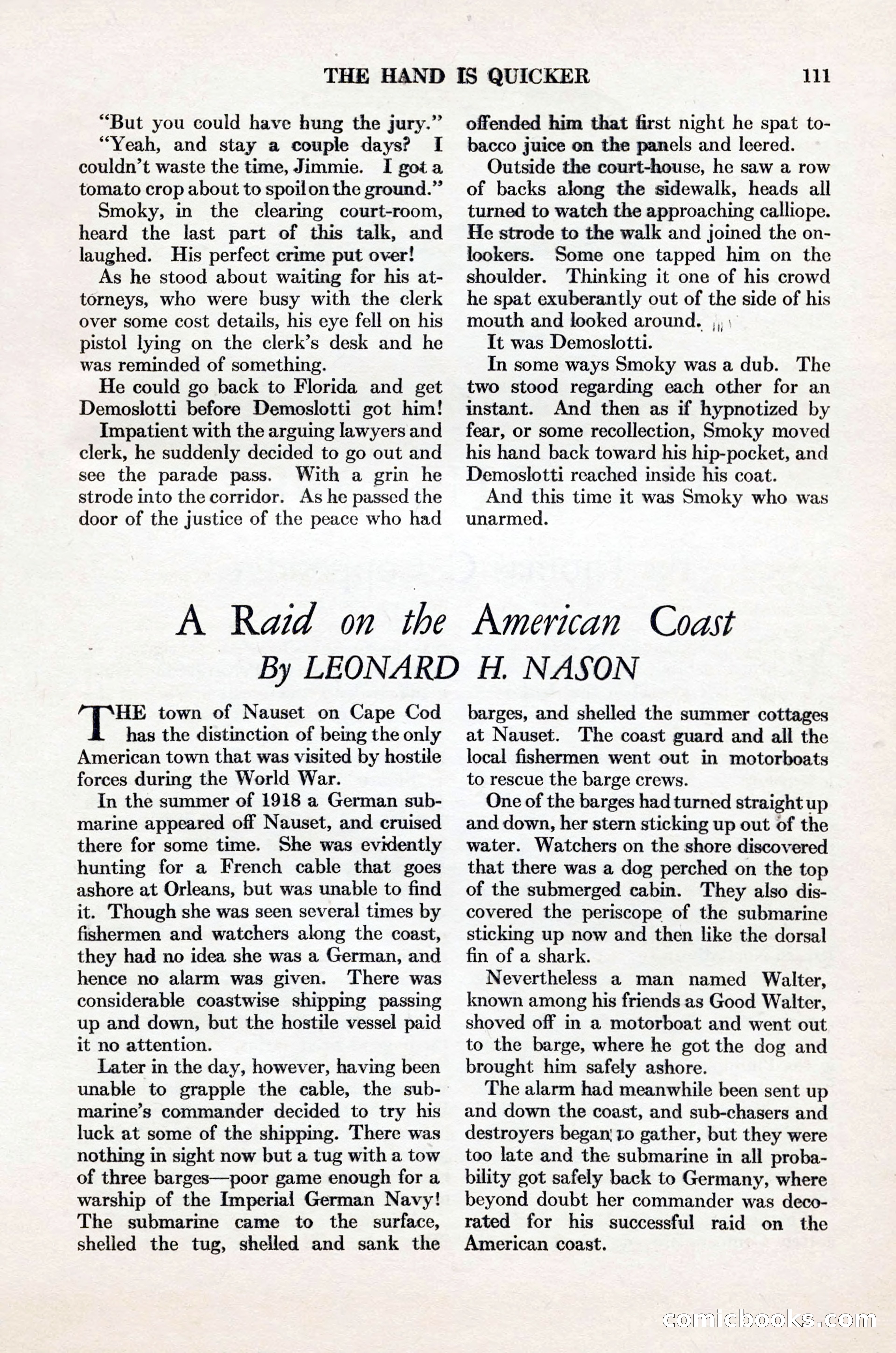 Adventure Magazine Cover, November 1, 1927 — page 125 of 208