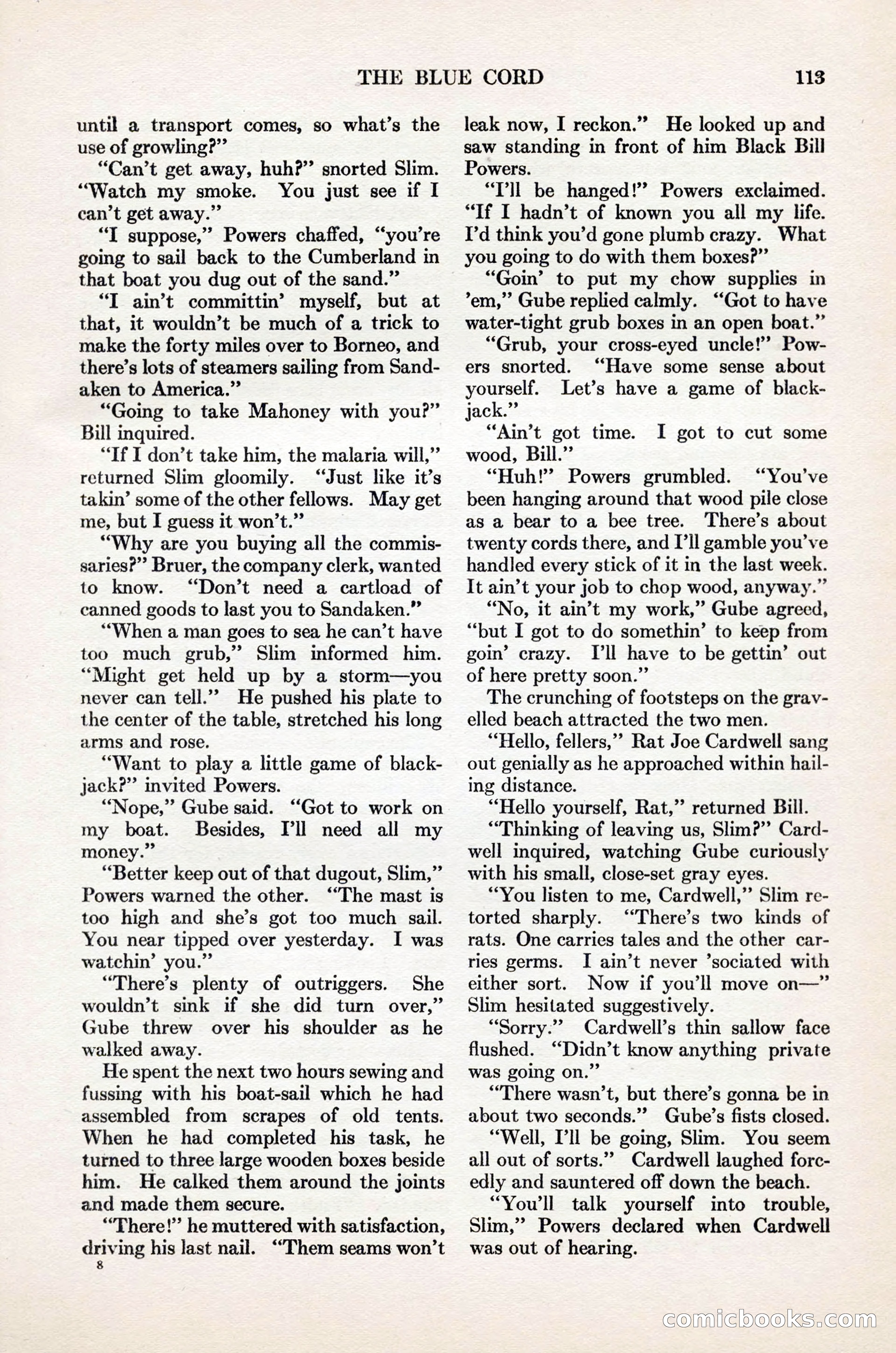 Adventure Magazine Cover, November 1, 1927 — page 127 of 208