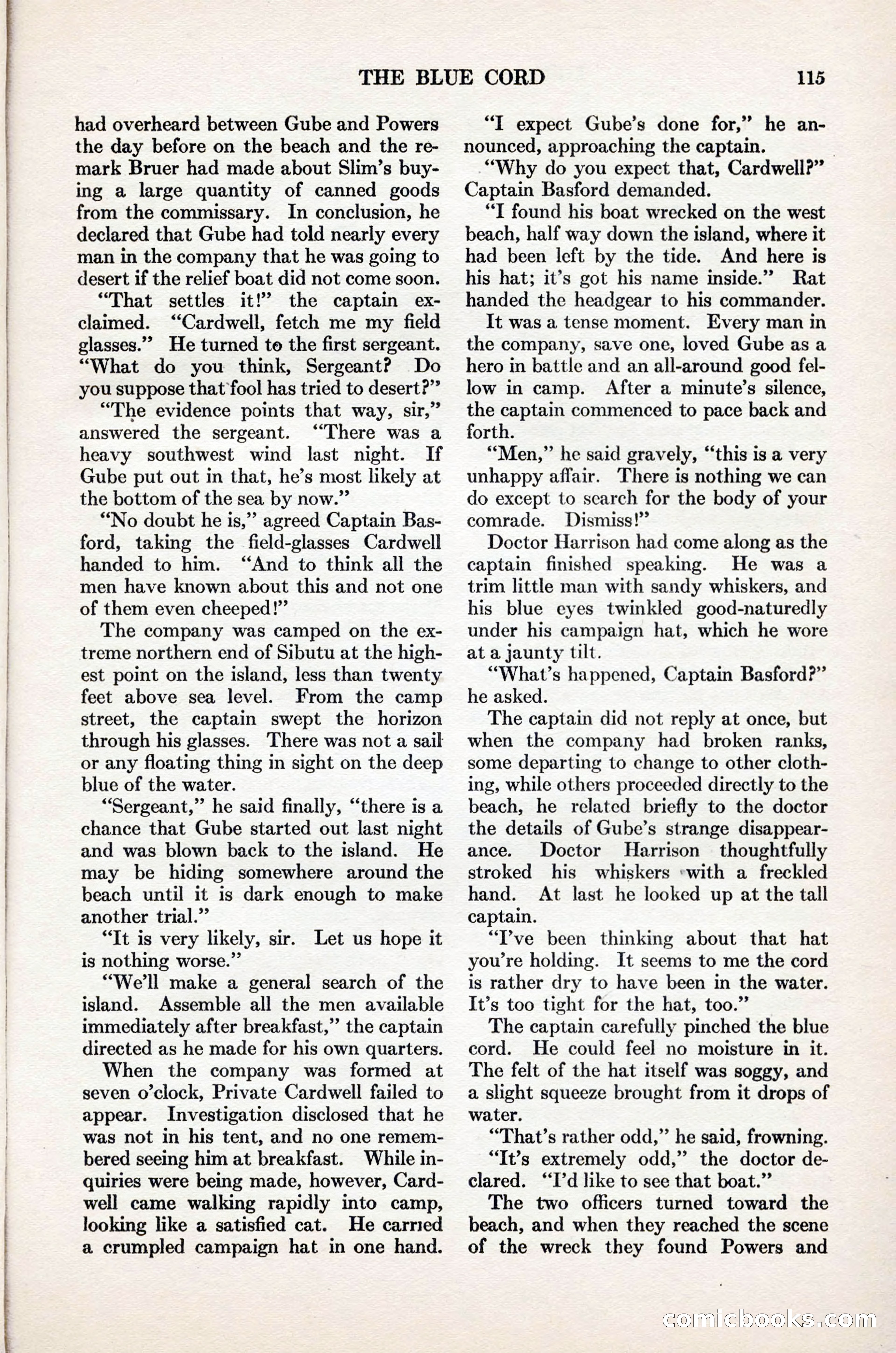 Adventure Magazine Cover, November 1, 1927 — page 129 of 208
