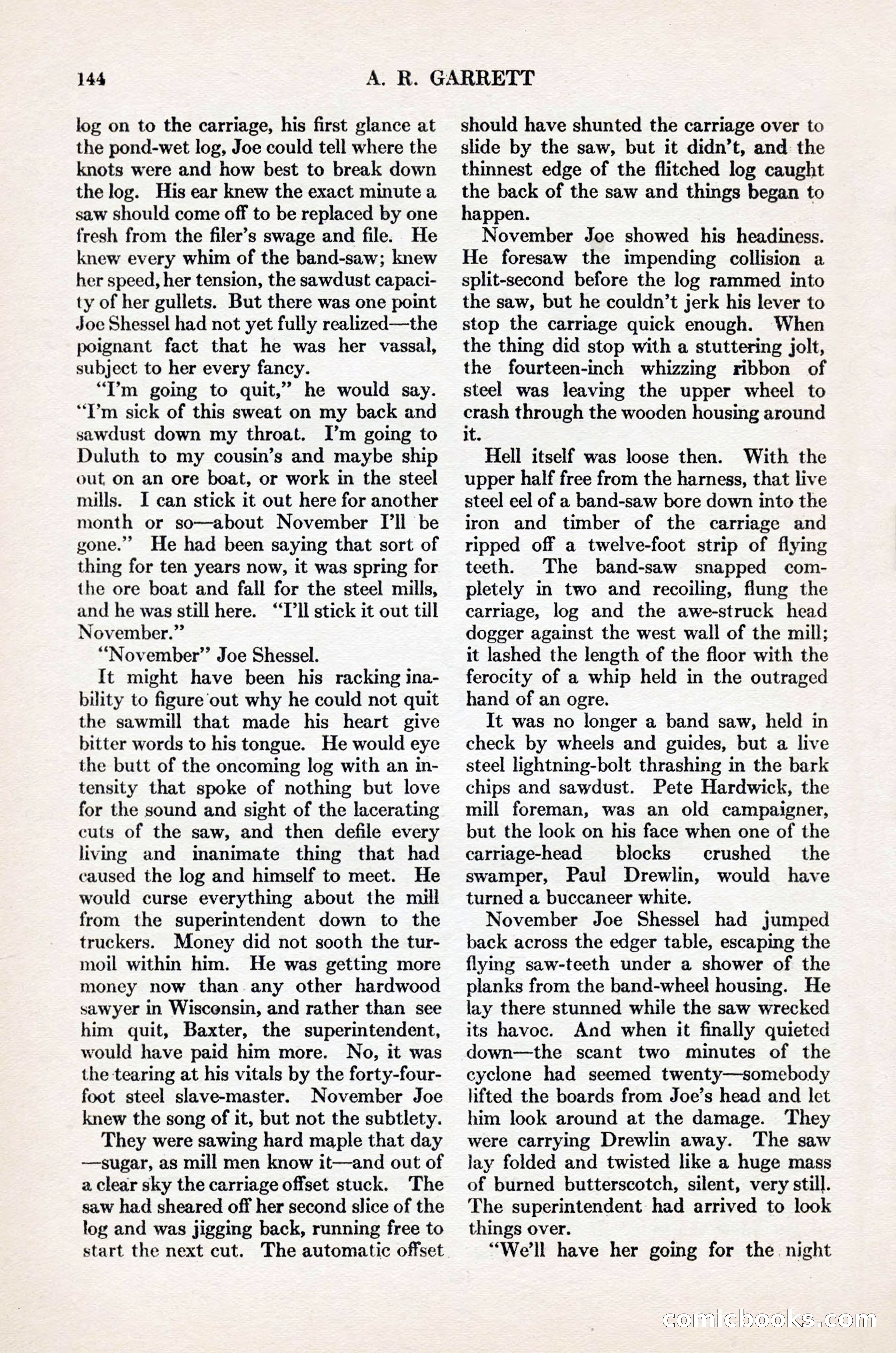 Adventure Magazine Cover, November 1, 1927 — page 158 of 208