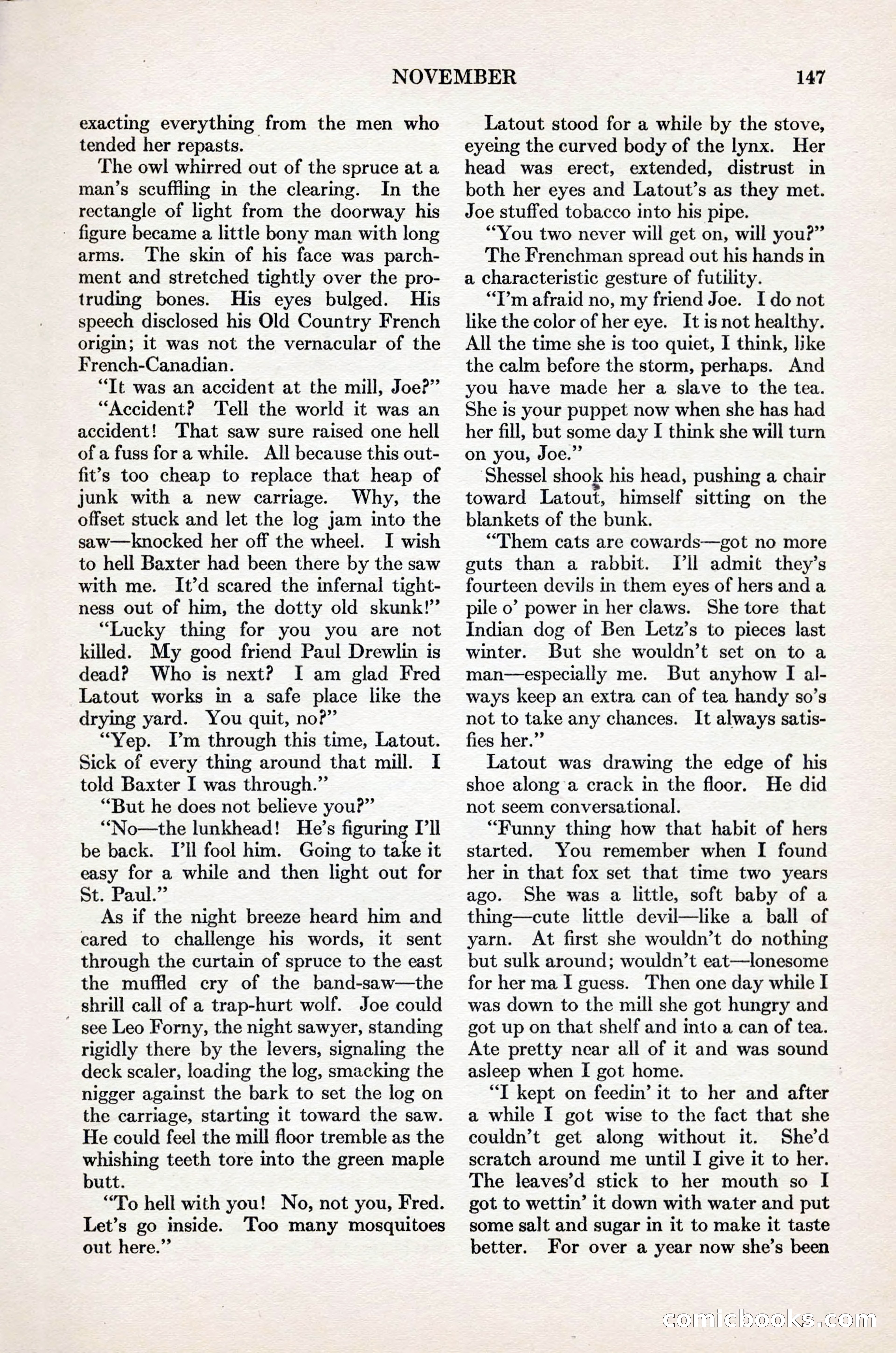 Adventure Magazine Cover, November 1, 1927 — page 161 of 208