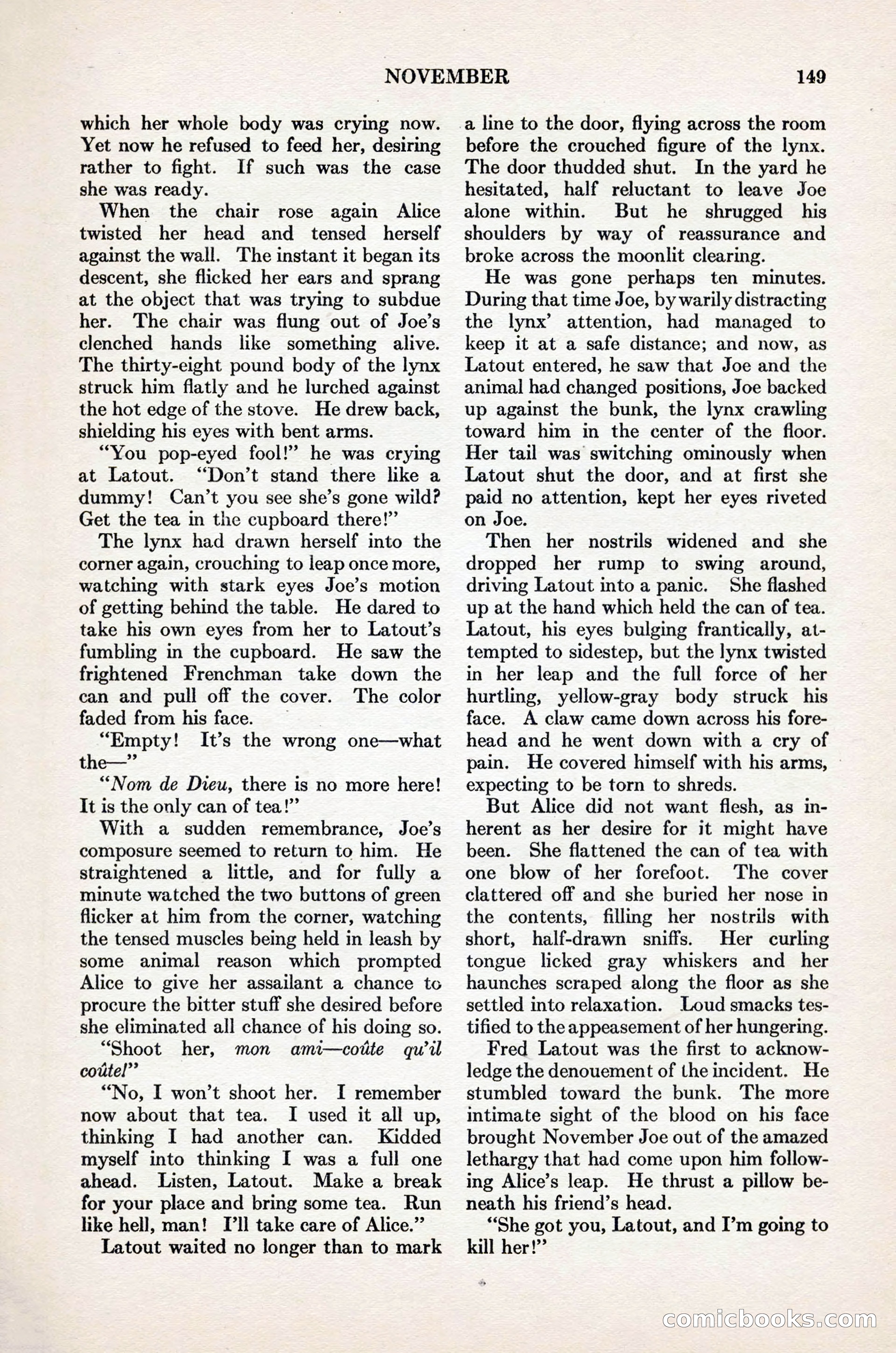 Adventure Magazine Cover, November 1, 1927 — page 163 of 208