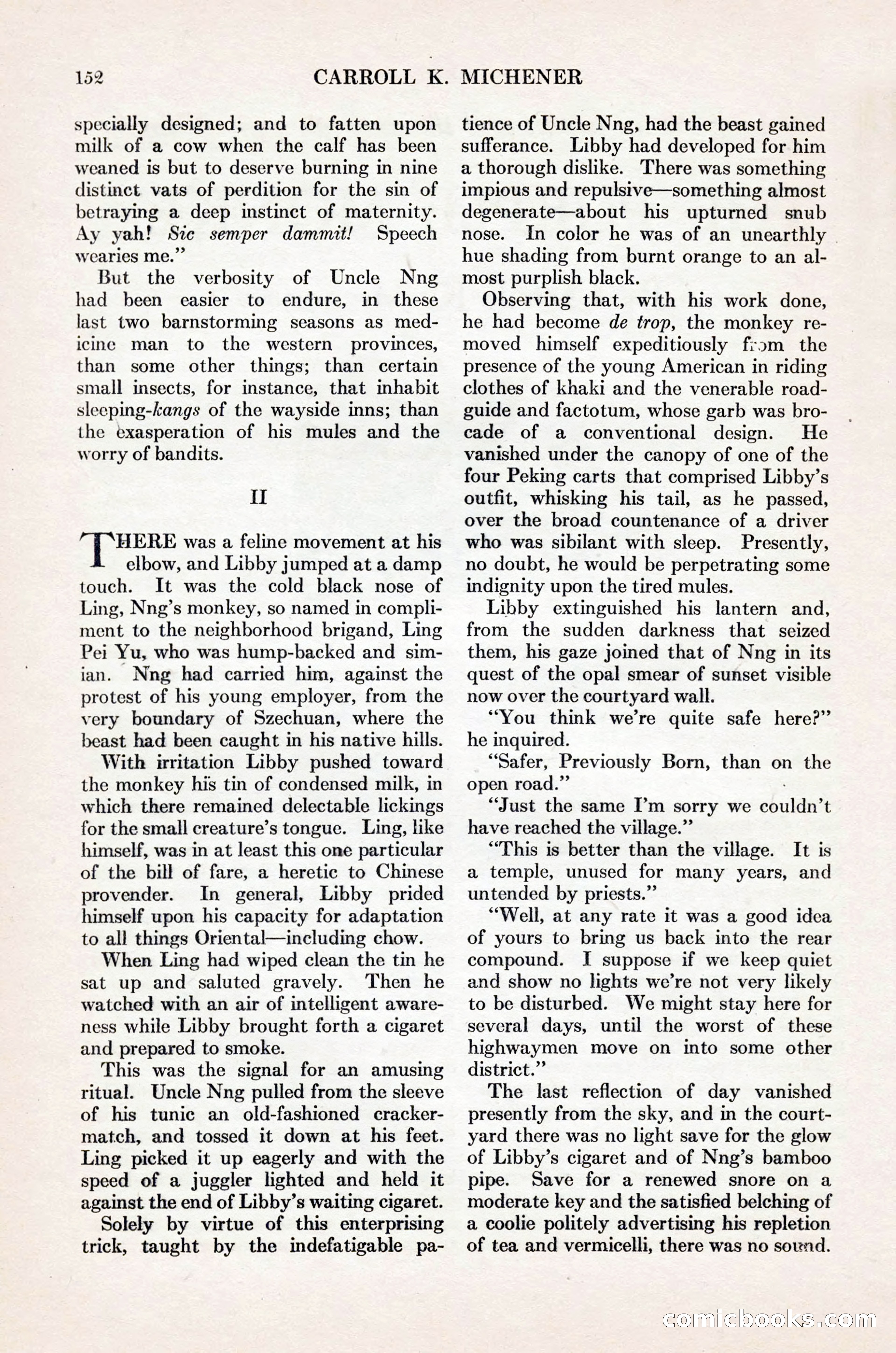Adventure Magazine Cover, November 1, 1927 — page 166 of 208