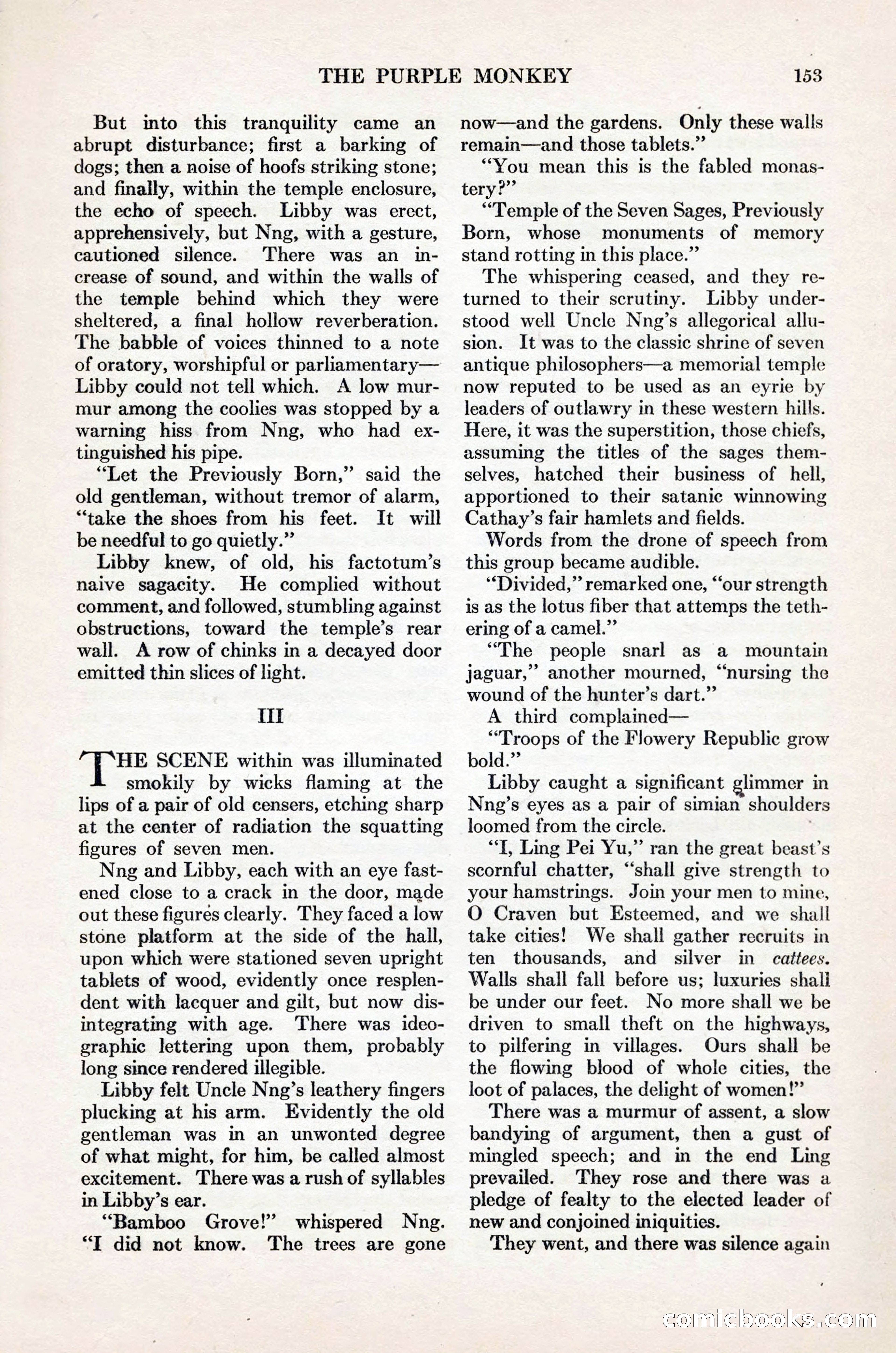 Adventure Magazine Cover, November 1, 1927 — page 167 of 208