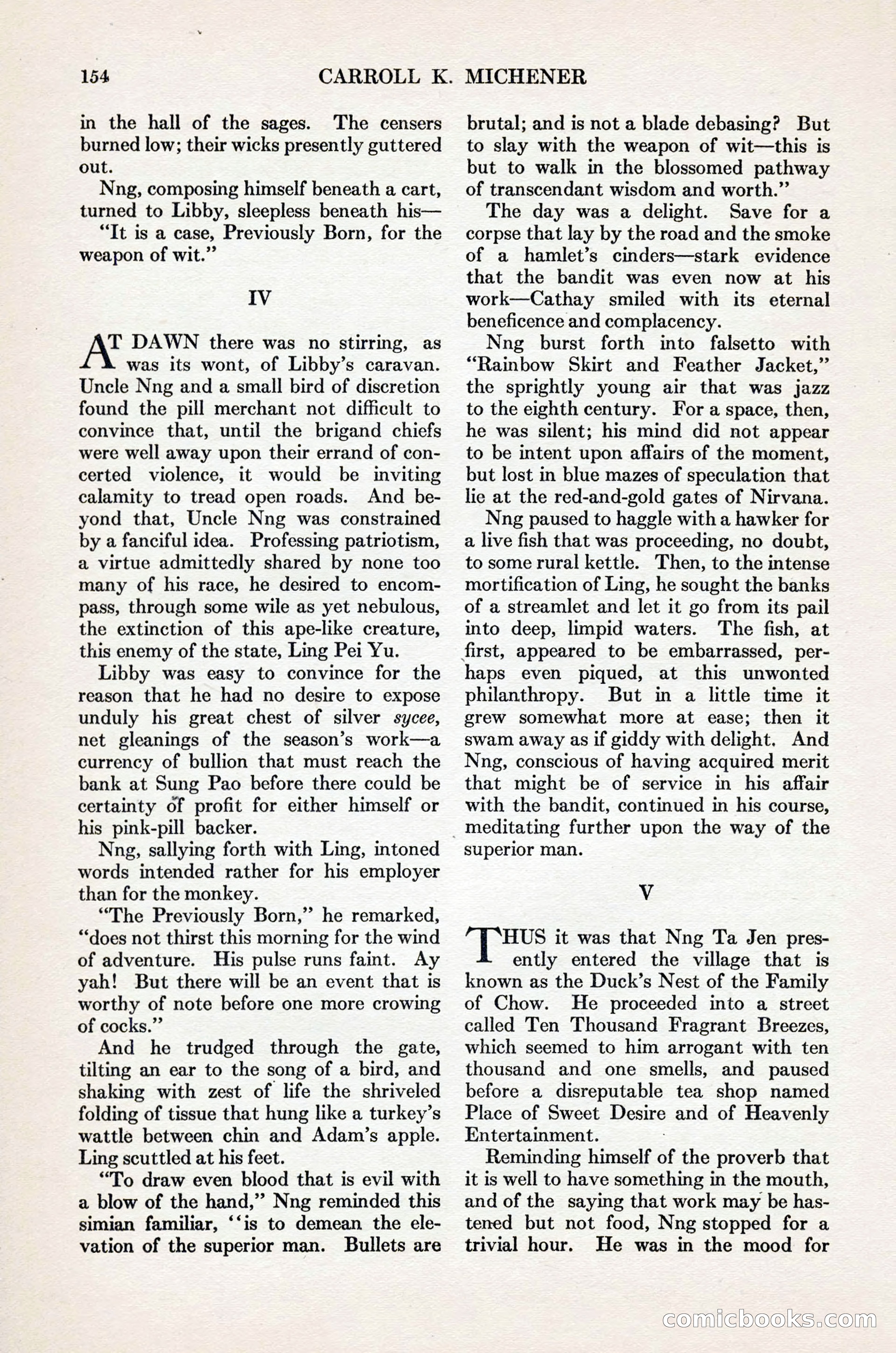 Adventure Magazine Cover, November 1, 1927 — page 168 of 208