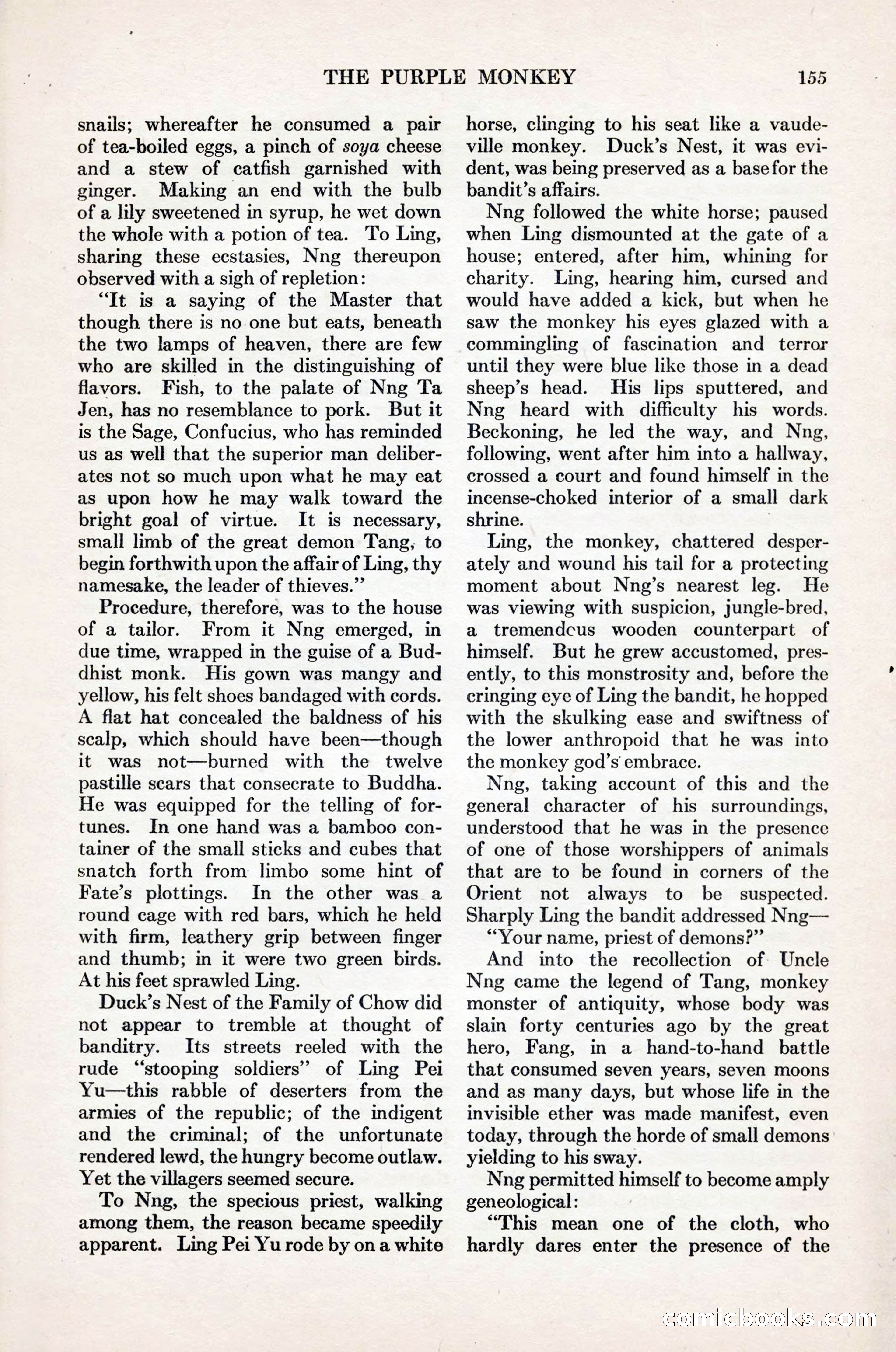 Adventure Magazine Cover, November 1, 1927 — page 169 of 208