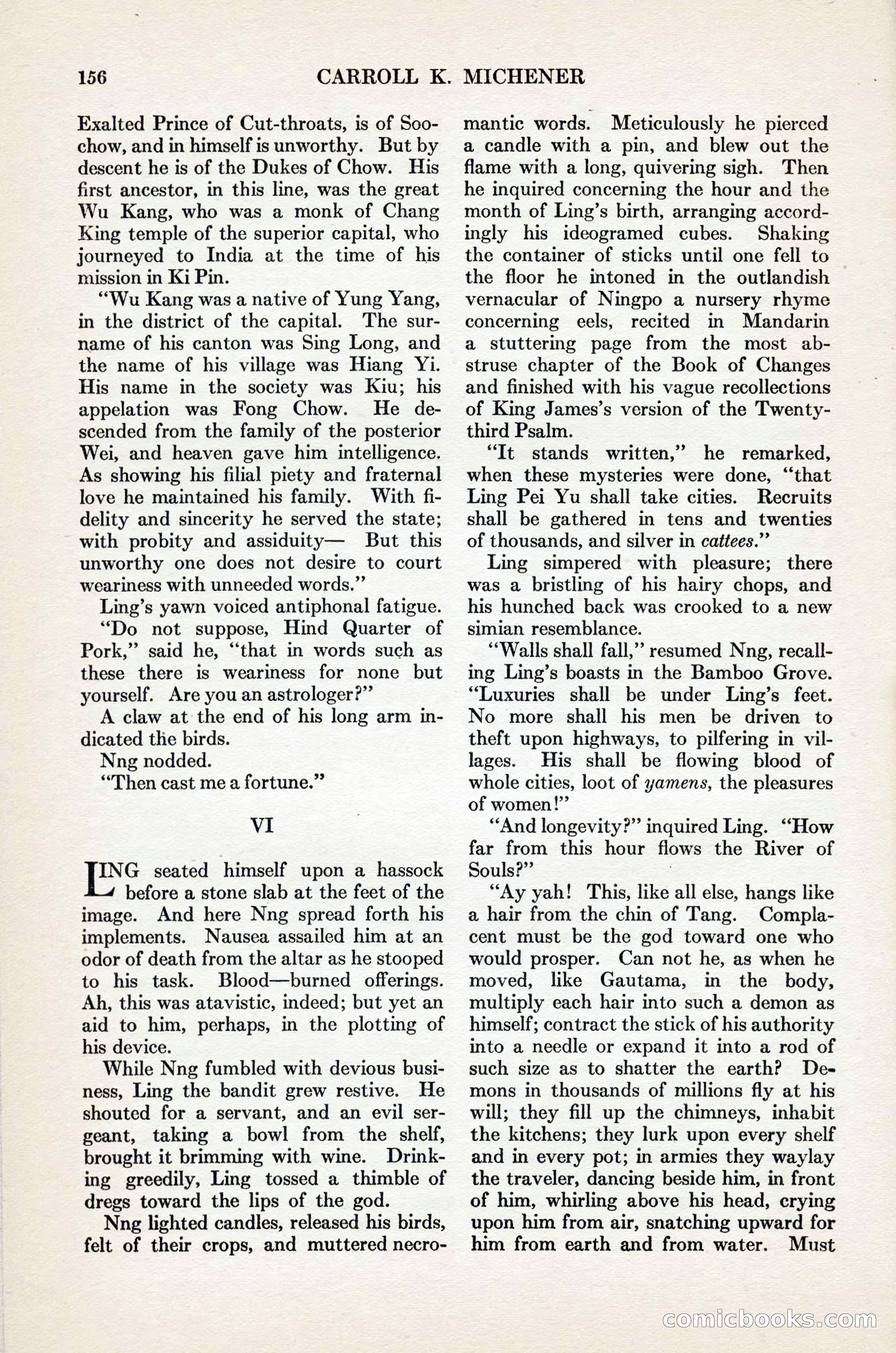 Adventure Magazine Cover, November 1, 1927 — page 170 of 208