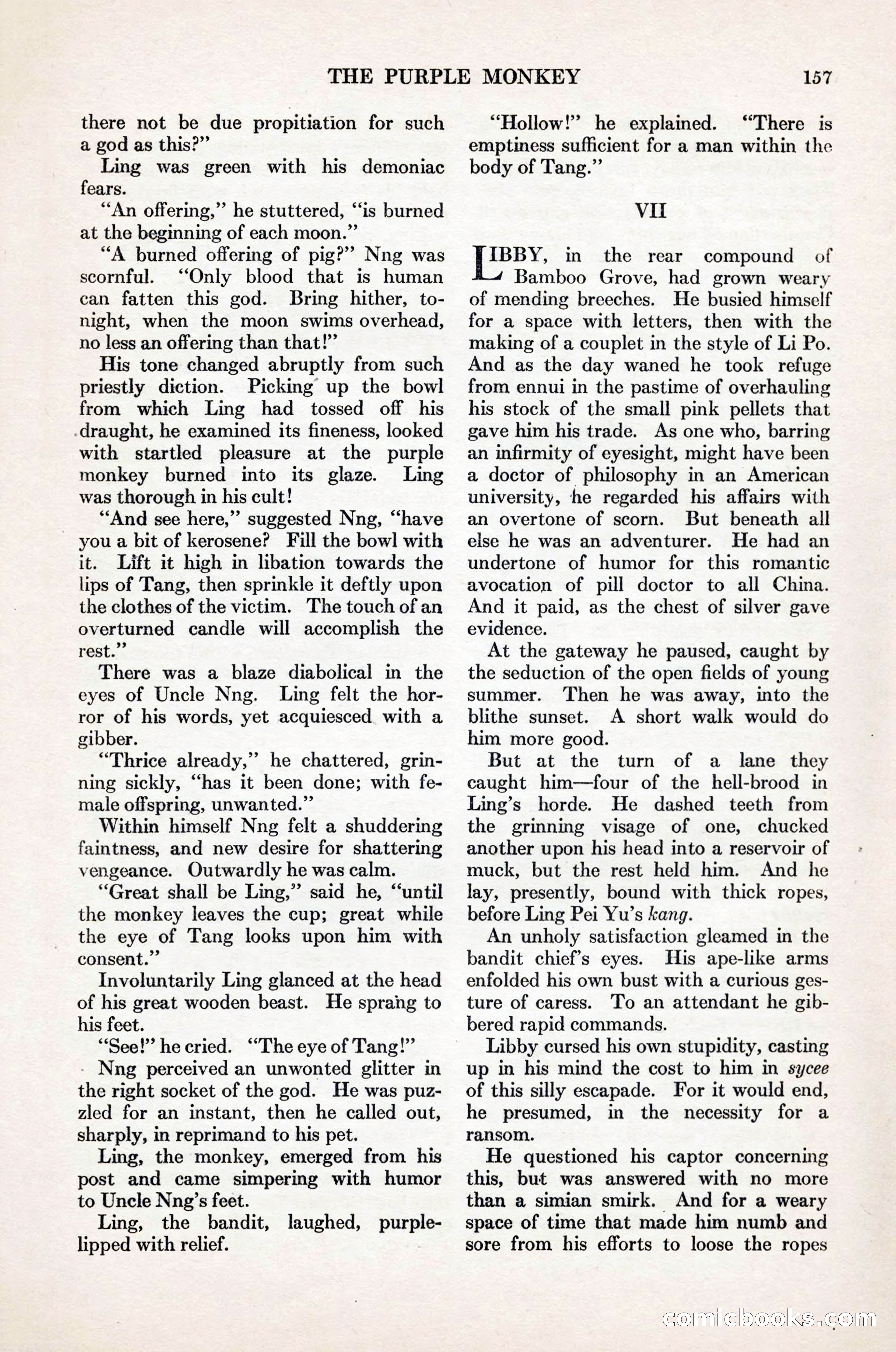 Adventure Magazine Cover, November 1, 1927 — page 171 of 208