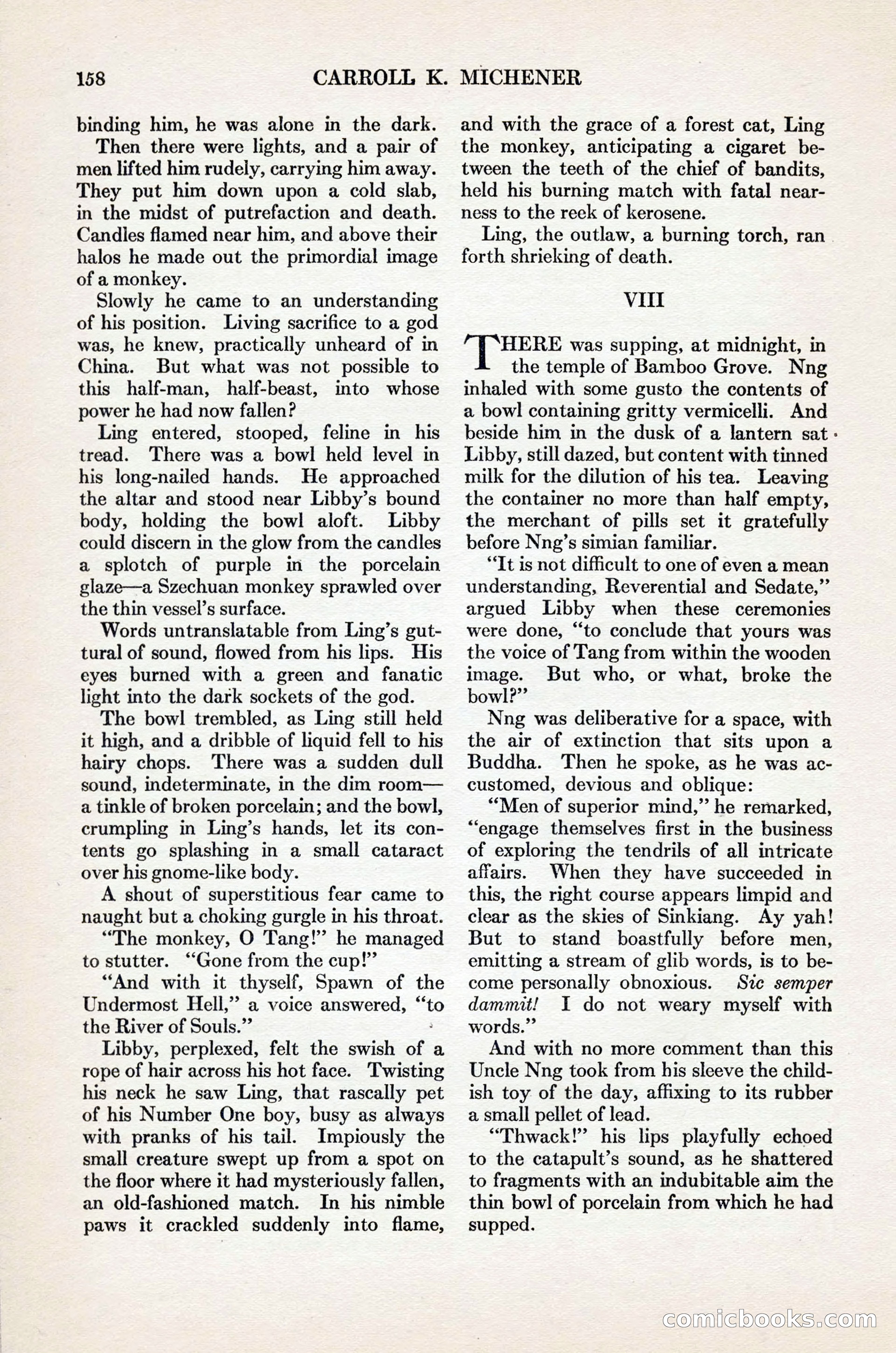Adventure Magazine Cover, November 1, 1927 — page 172 of 208