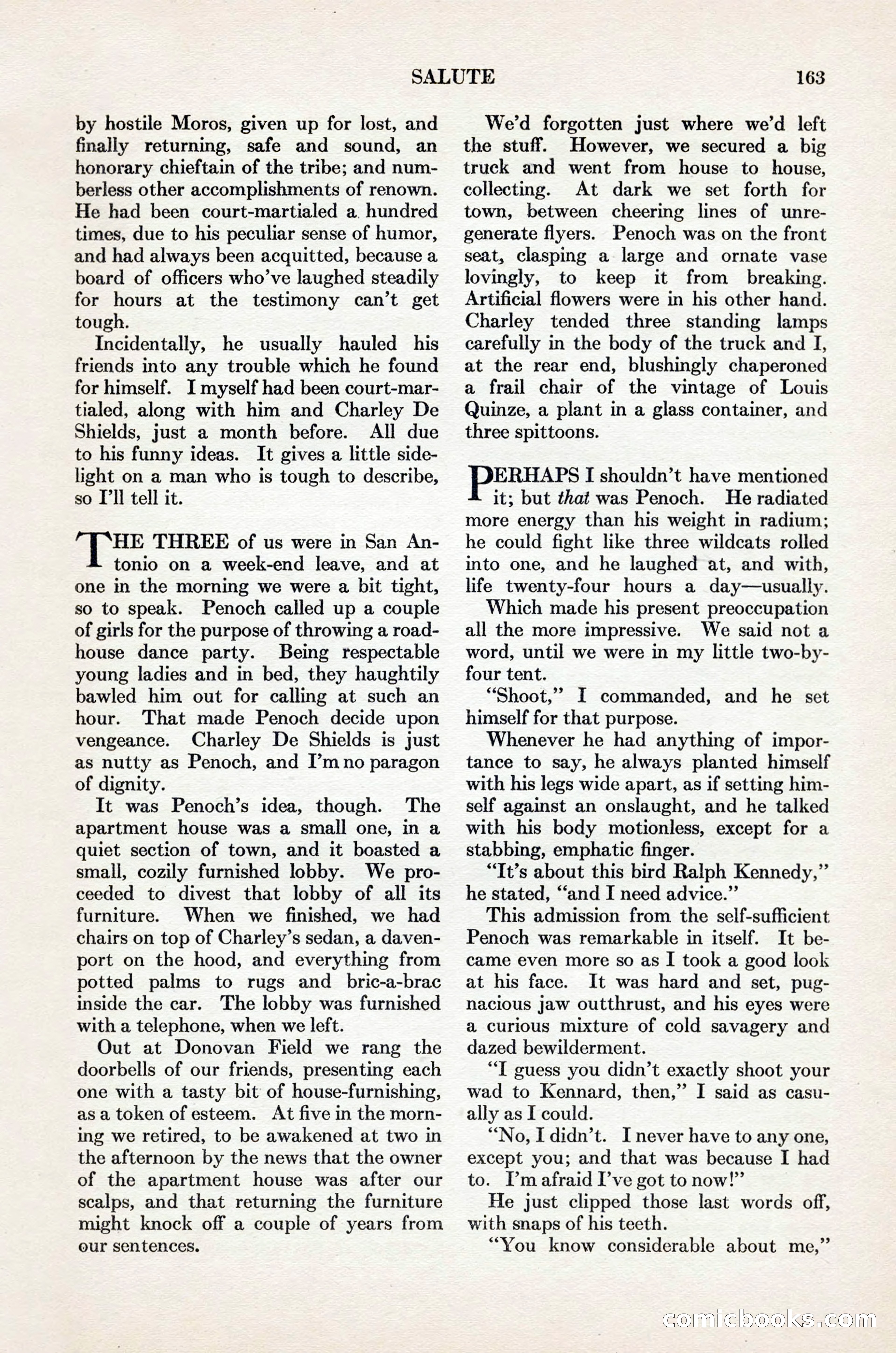 Adventure Magazine Cover, November 1, 1927 — page 177 of 208