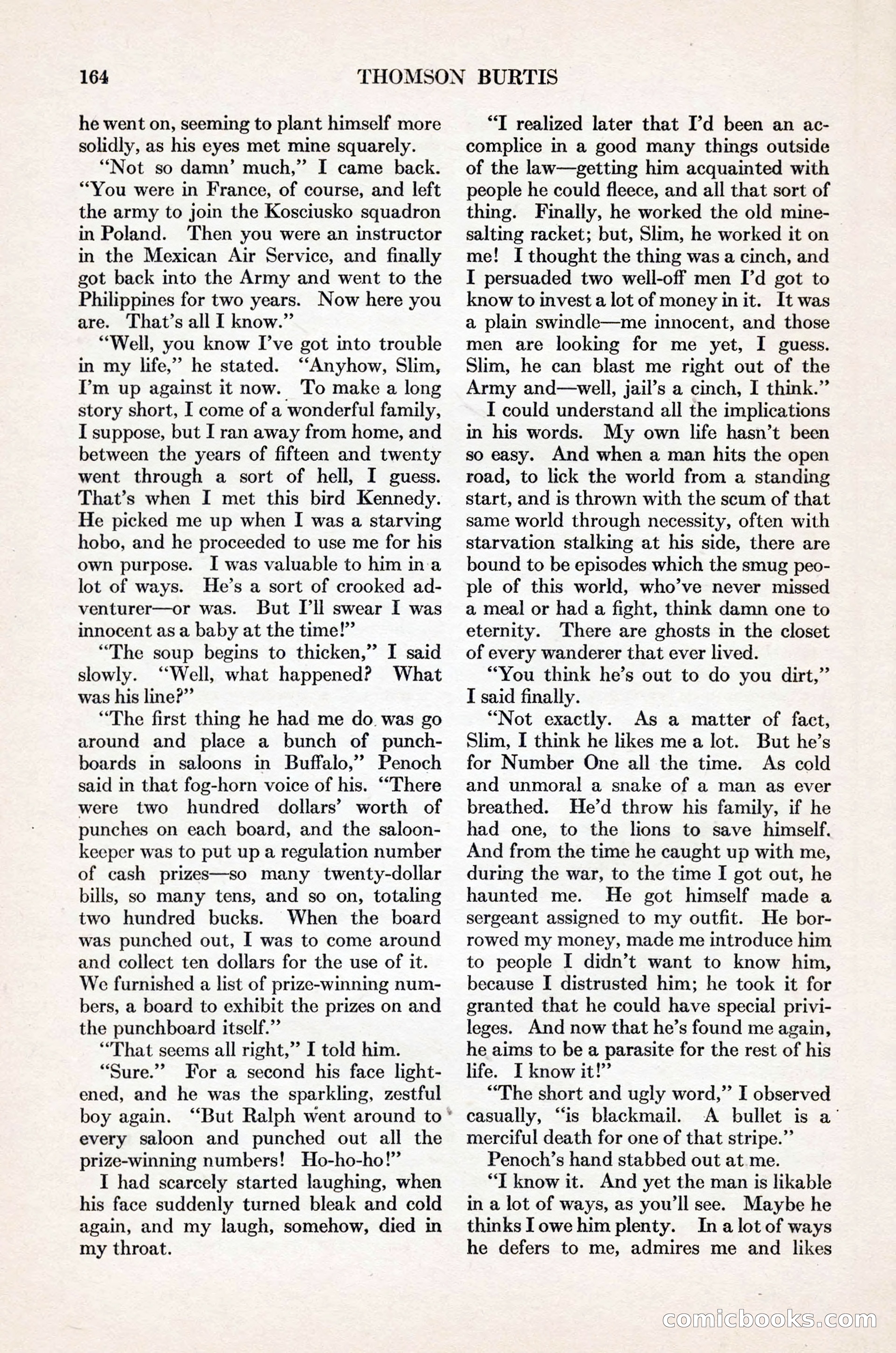 Adventure Magazine Cover, November 1, 1927 — page 178 of 208