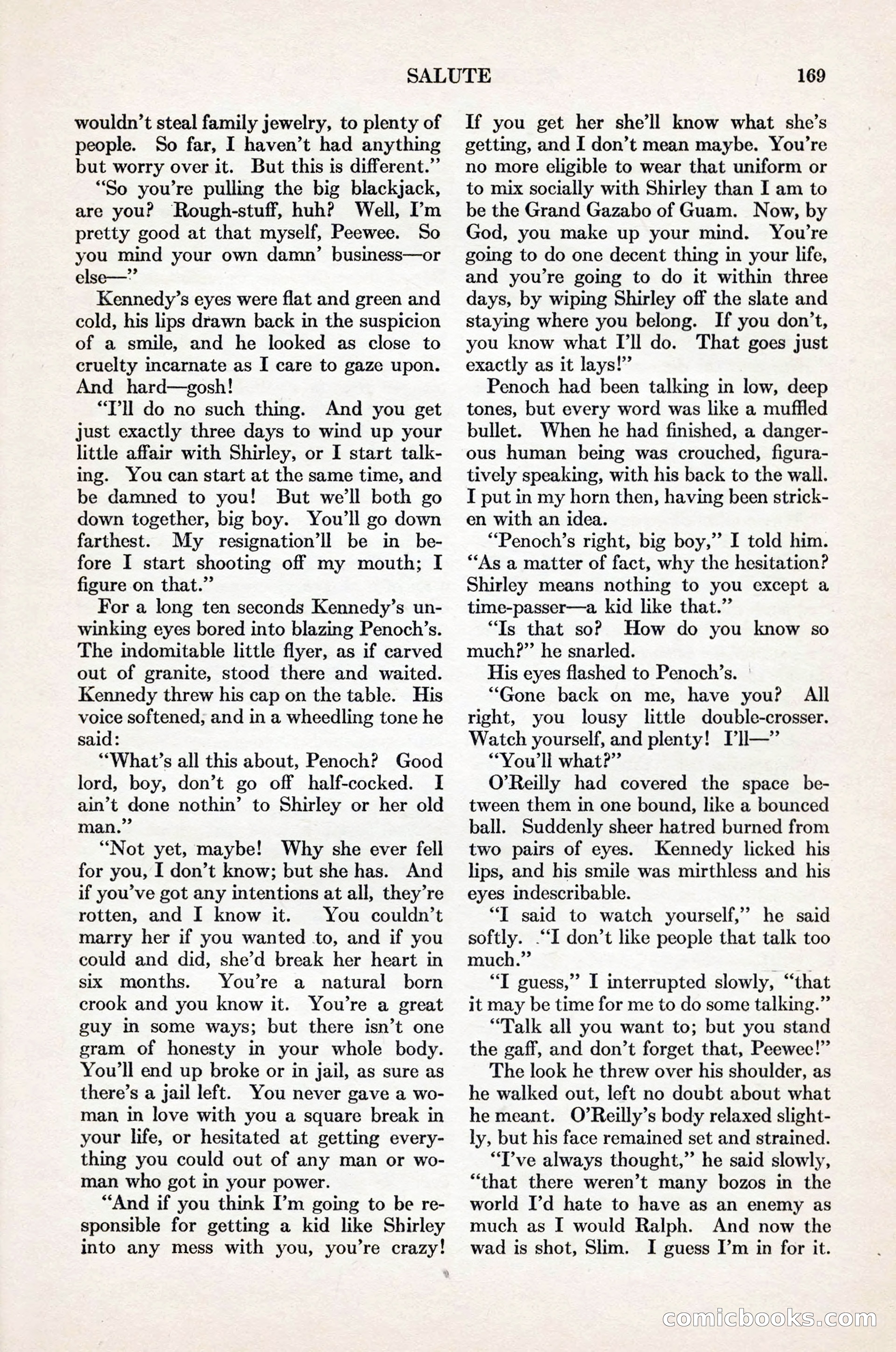 Adventure Magazine Cover, November 1, 1927 — page 183 of 208
