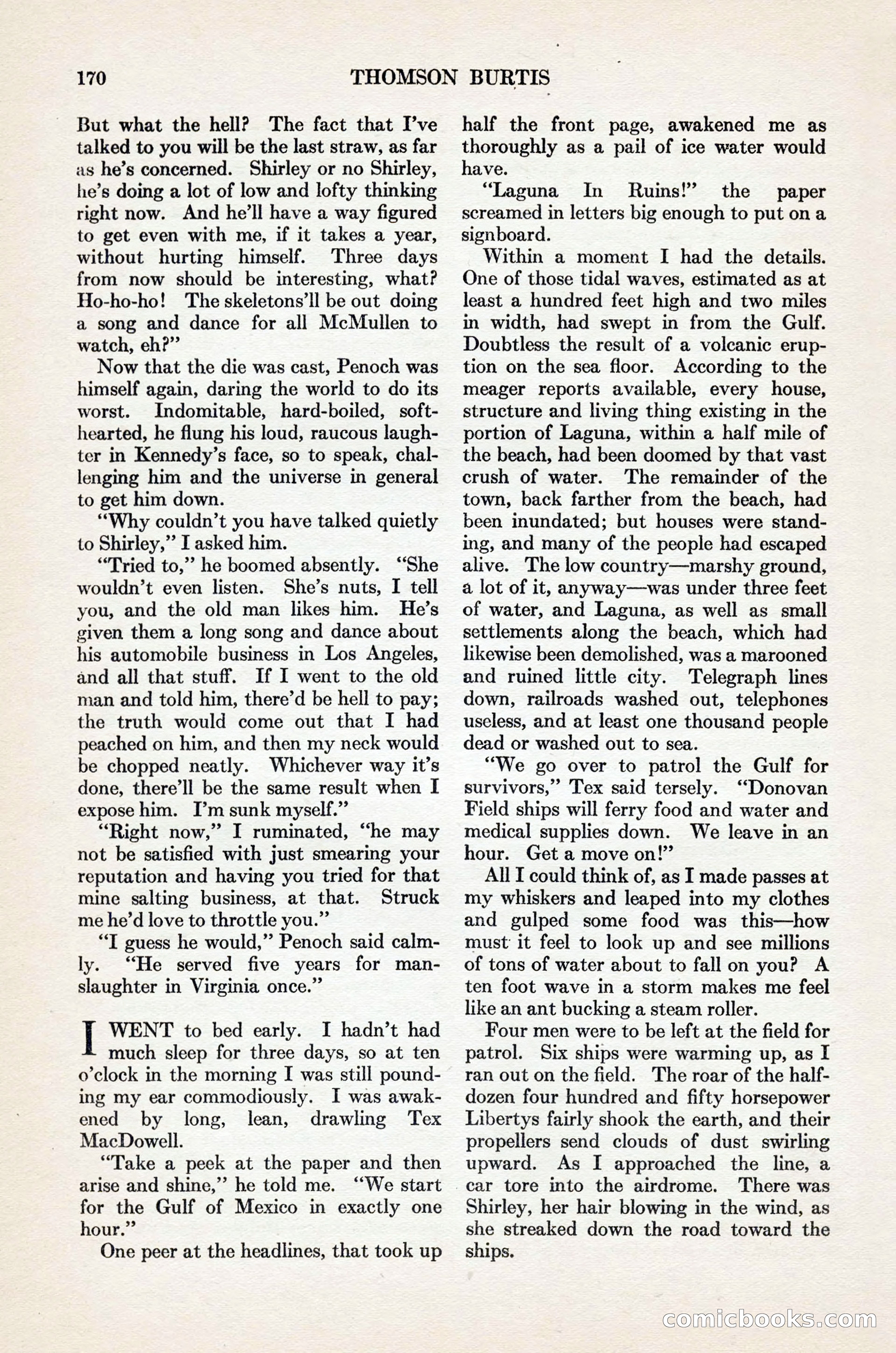 Adventure Magazine Cover, November 1, 1927 — page 184 of 208