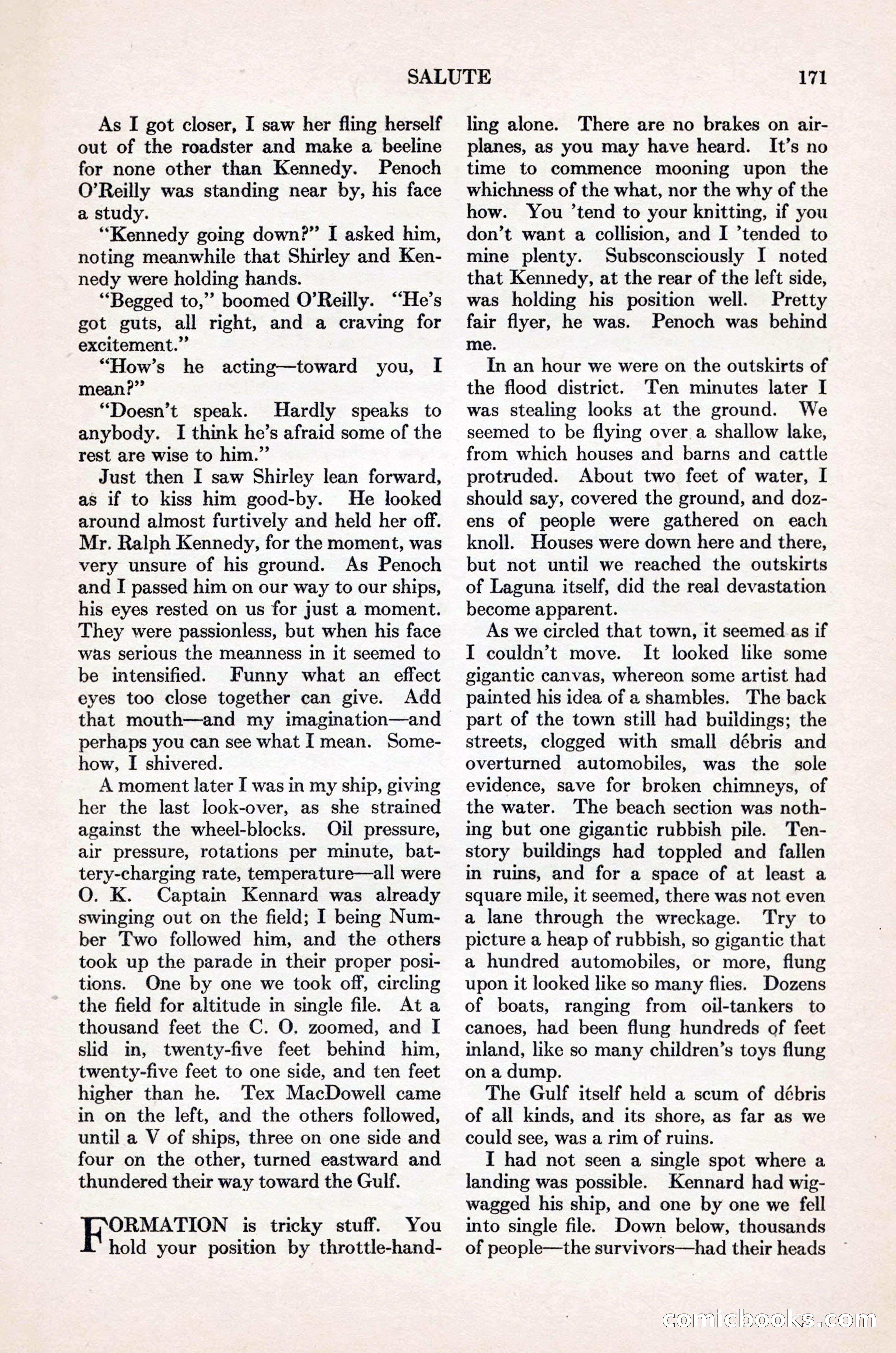 Adventure Magazine Cover, November 1, 1927 — page 185 of 208