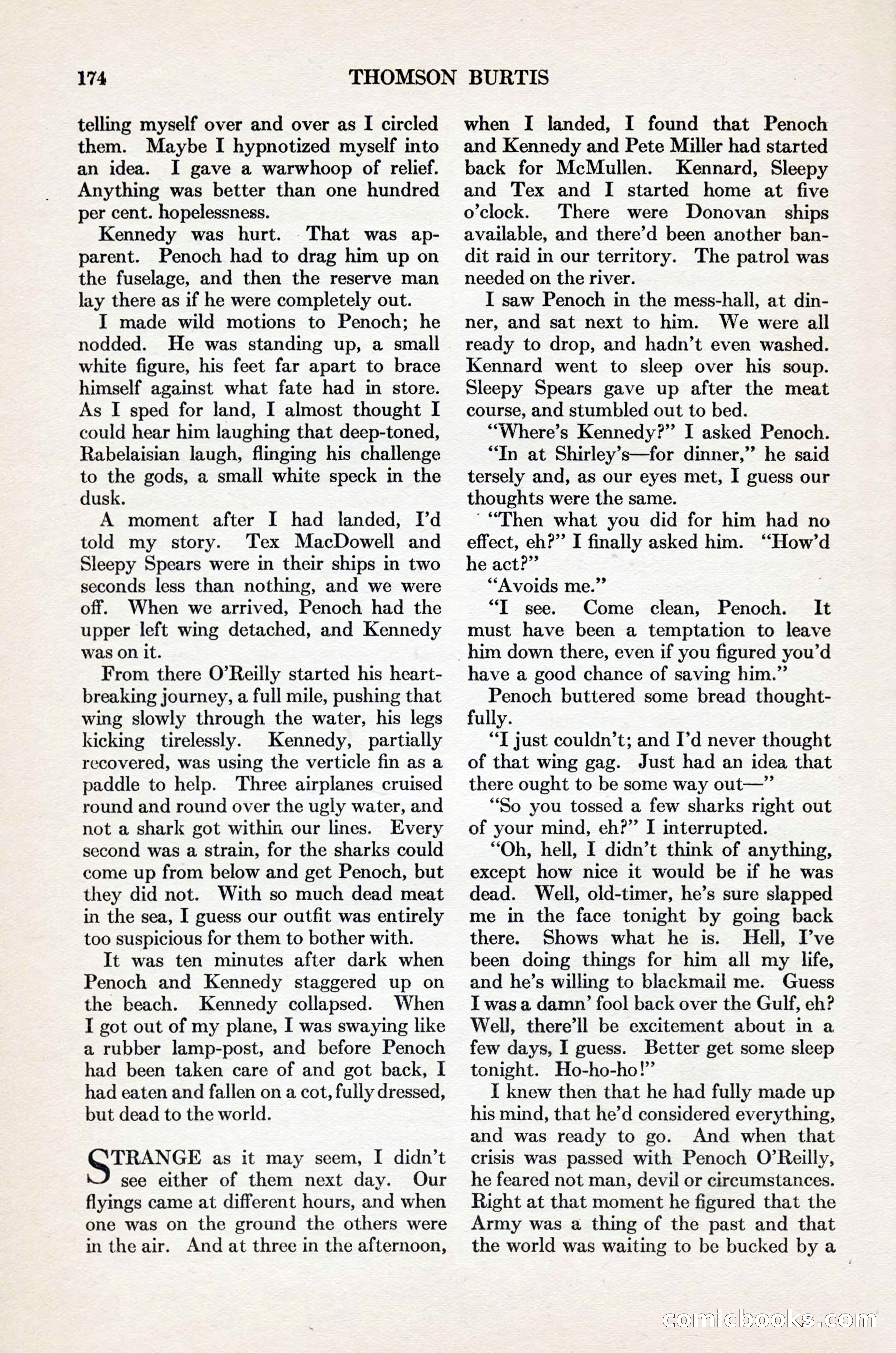 Adventure Magazine Cover, November 1, 1927 — page 188 of 208