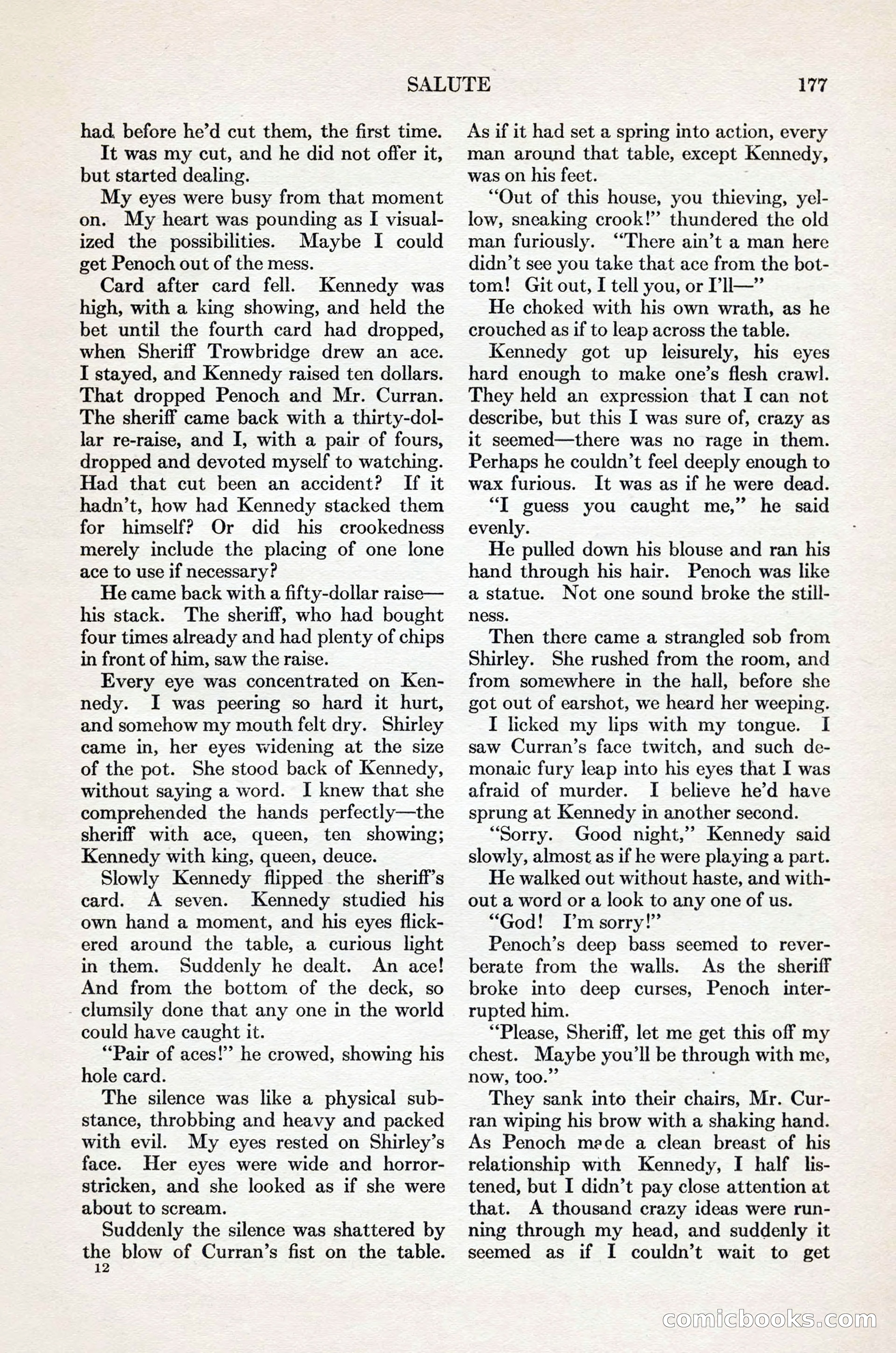Adventure Magazine Cover, November 1, 1927 — page 191 of 208