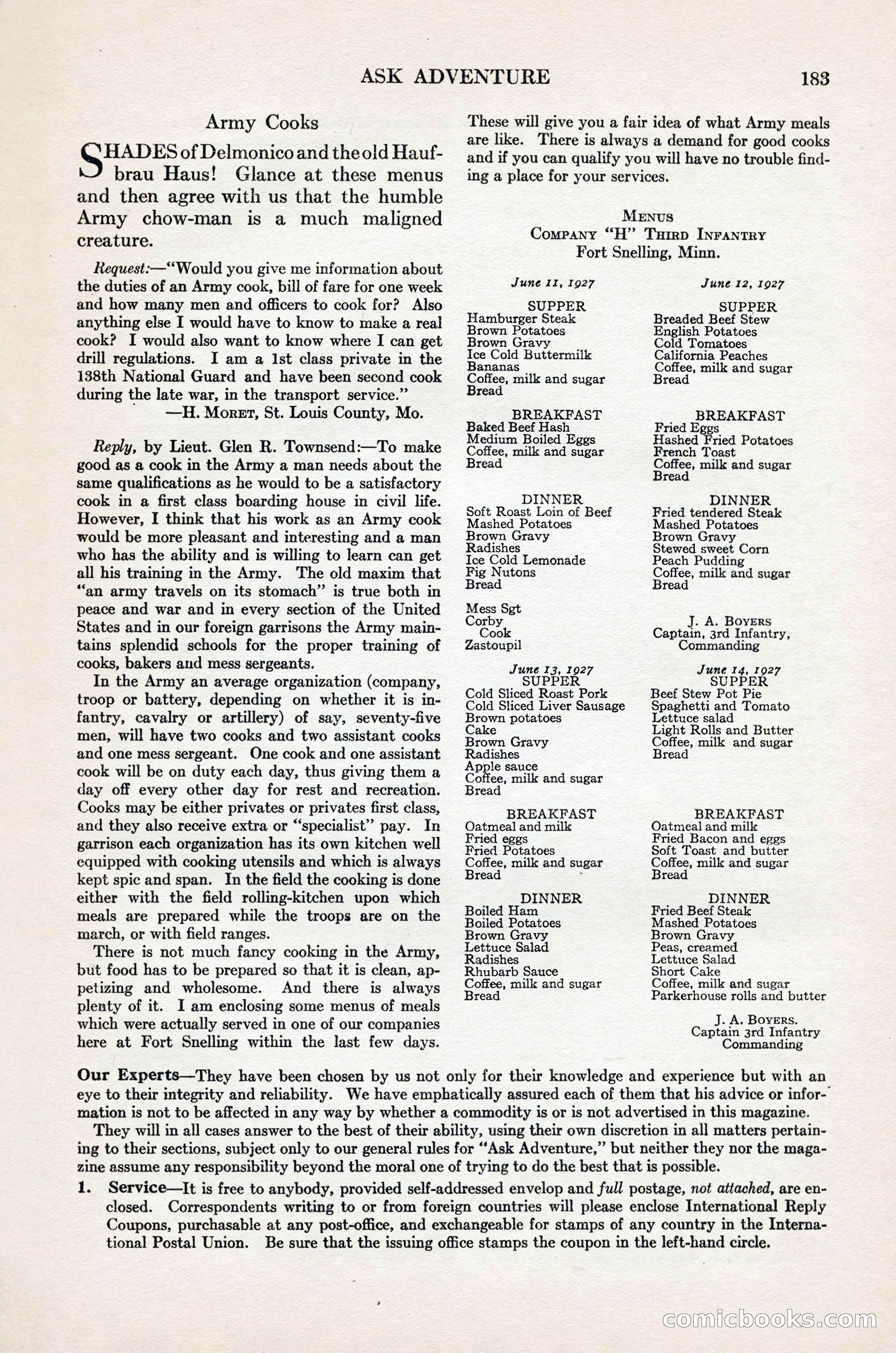 Adventure Magazine Cover, November 1, 1927 — page 197 of 208