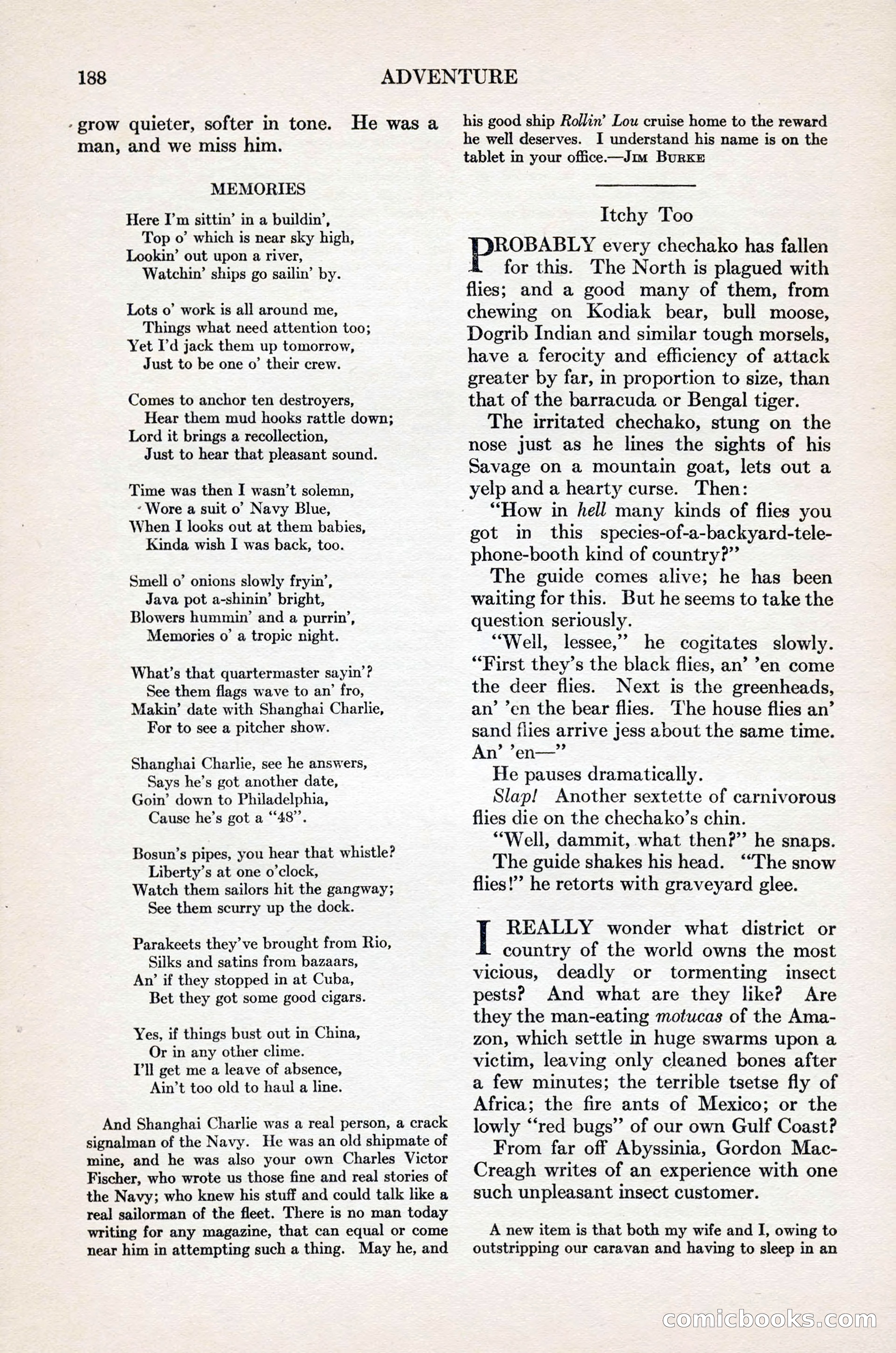 Adventure Magazine Cover, November 1, 1927 — page 202 of 208