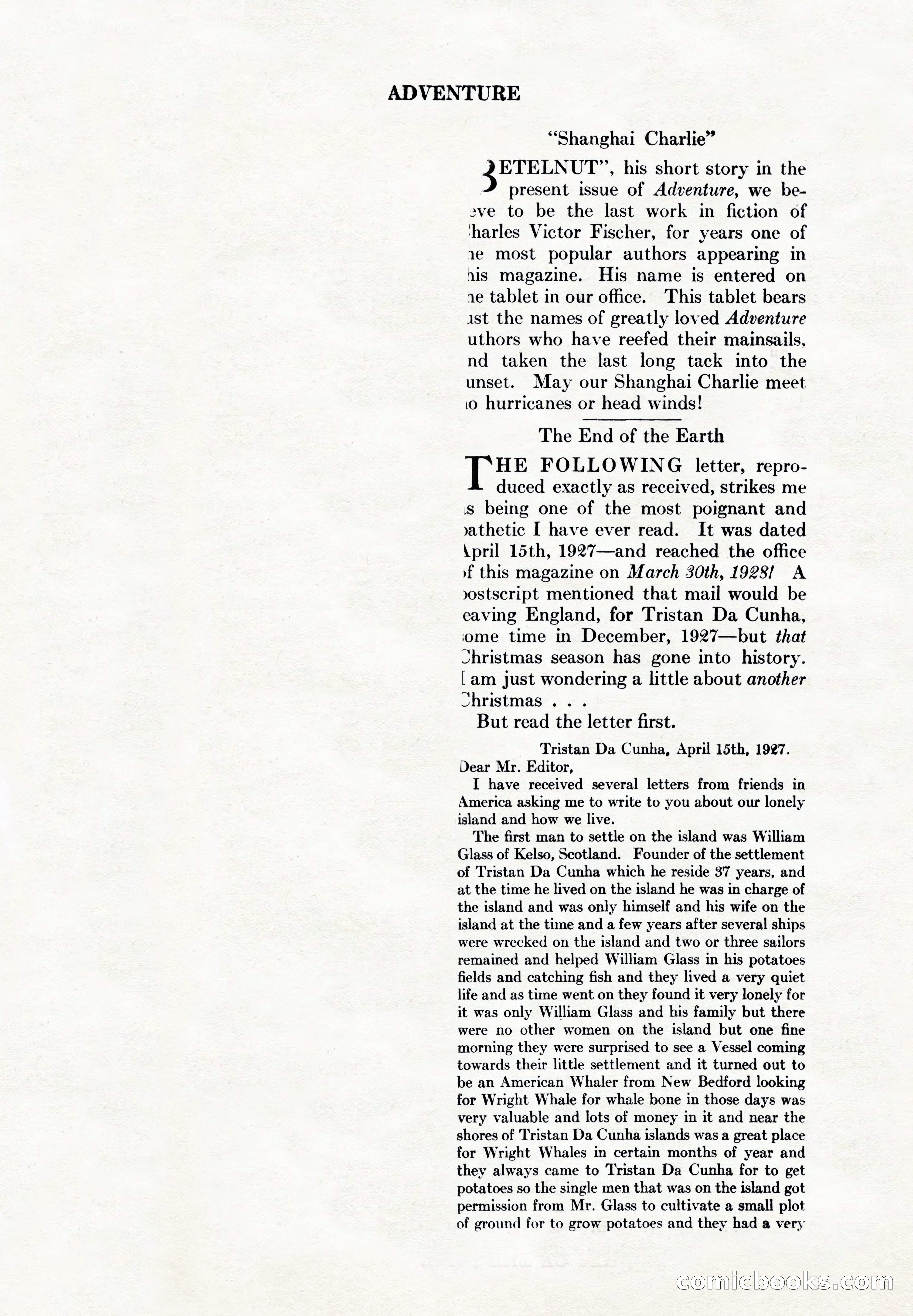 Adventure Magazine Cover — page 186 of 194