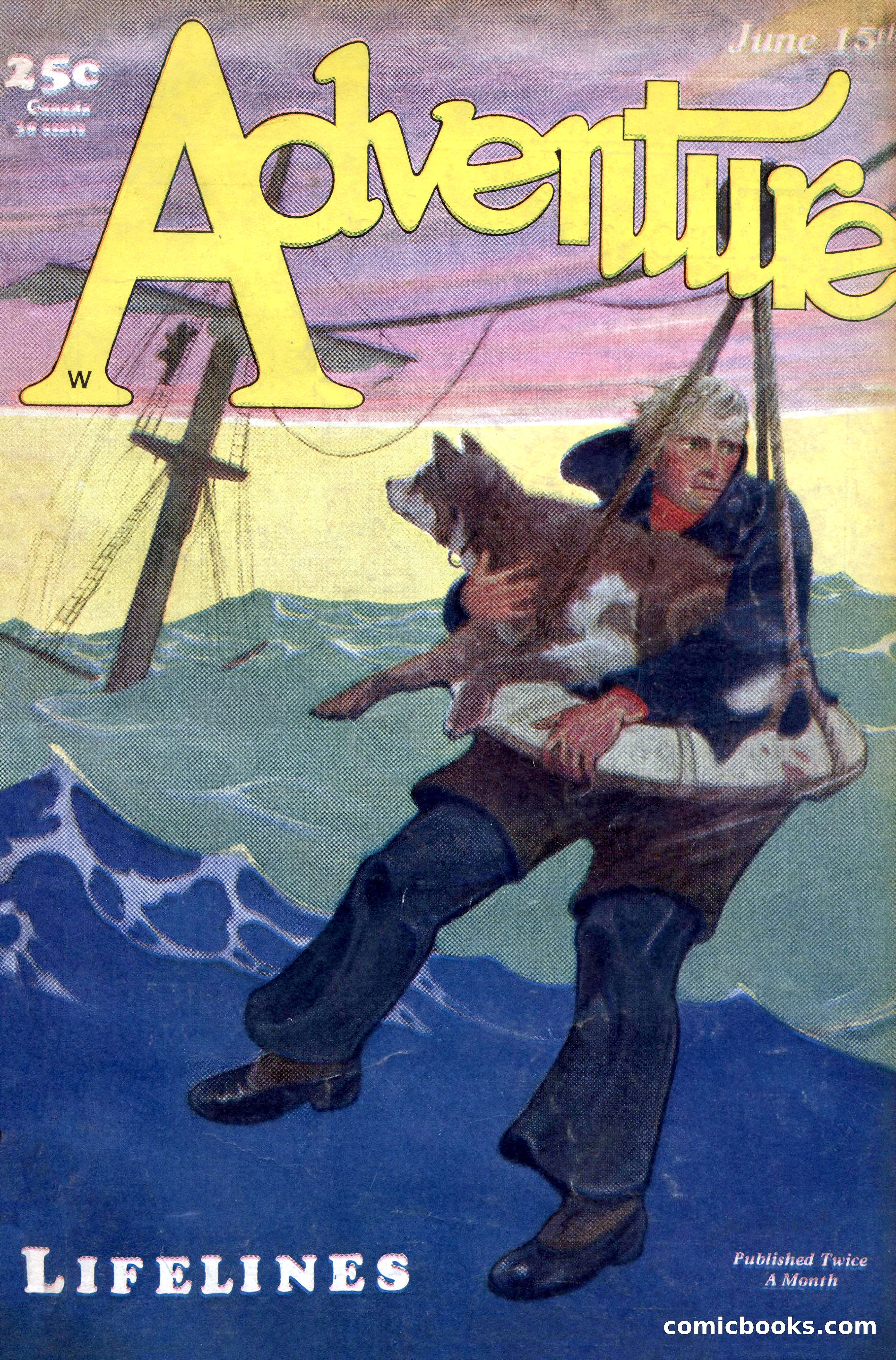 Adventure Magazine Cover, June 15, 1928 — page 1 of 194