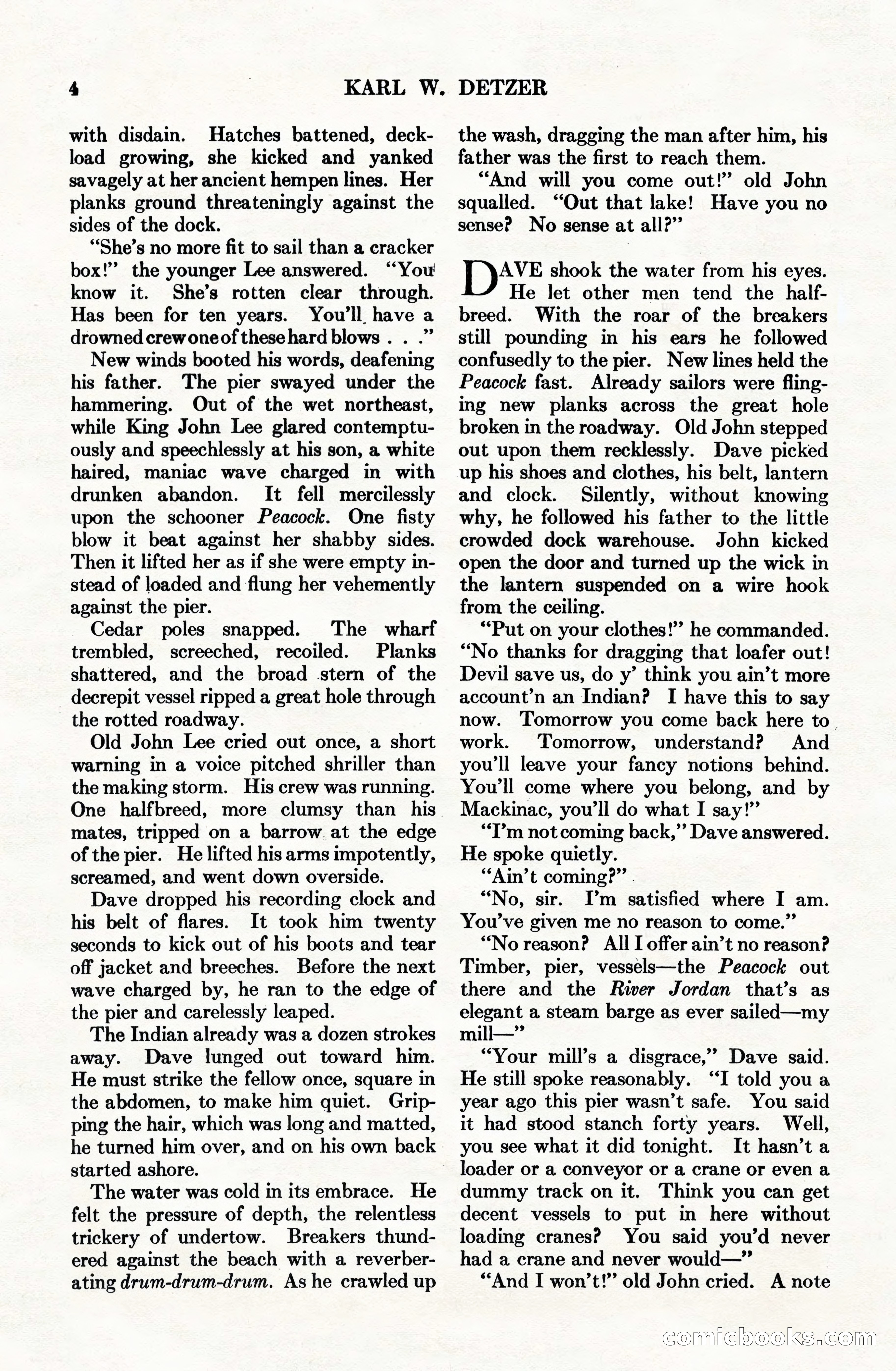 Adventure Magazine Cover, June 15, 1928 — page 6 of 194