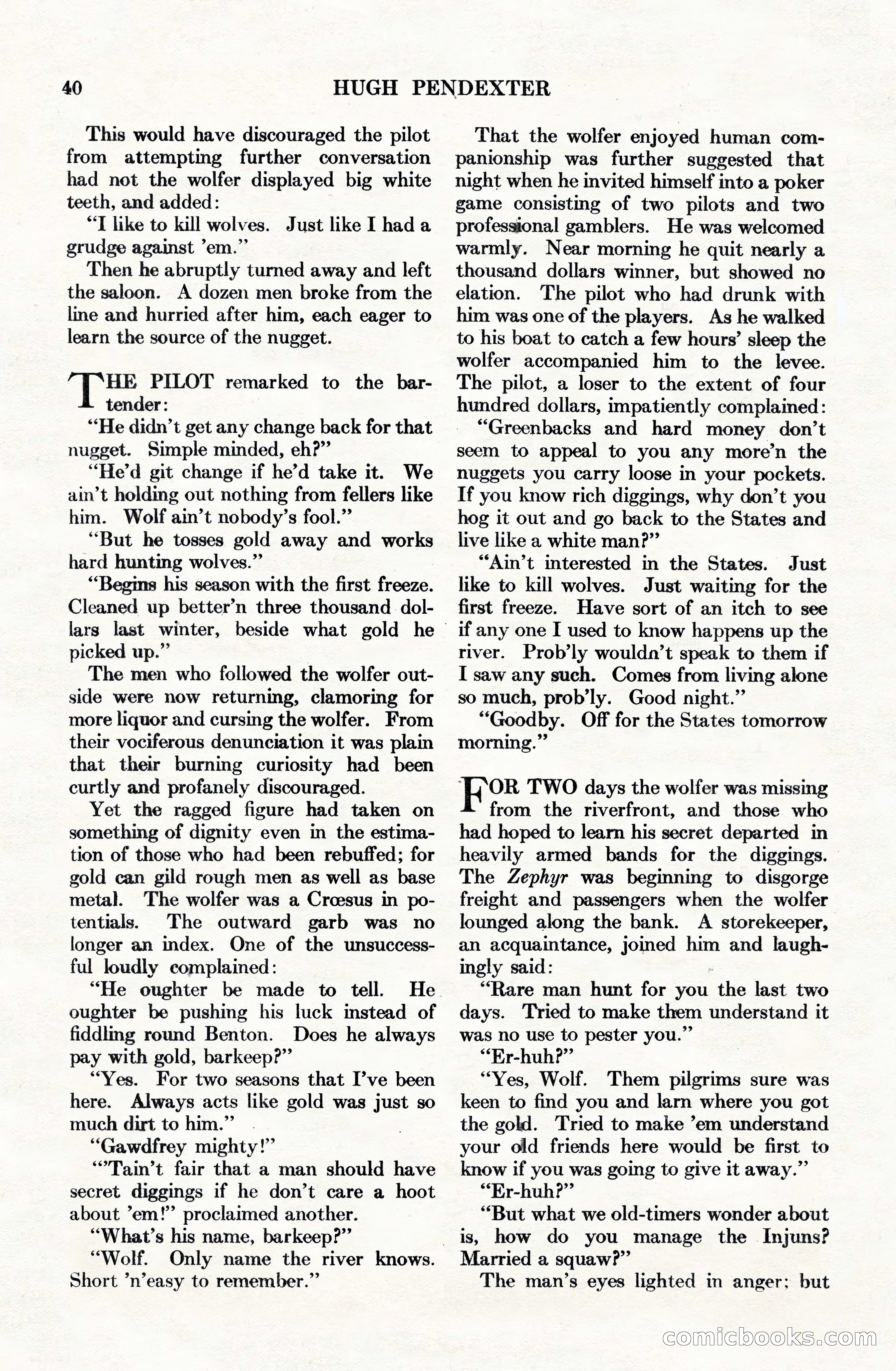 Adventure Magazine Cover, June 15, 1928 — page 42 of 194