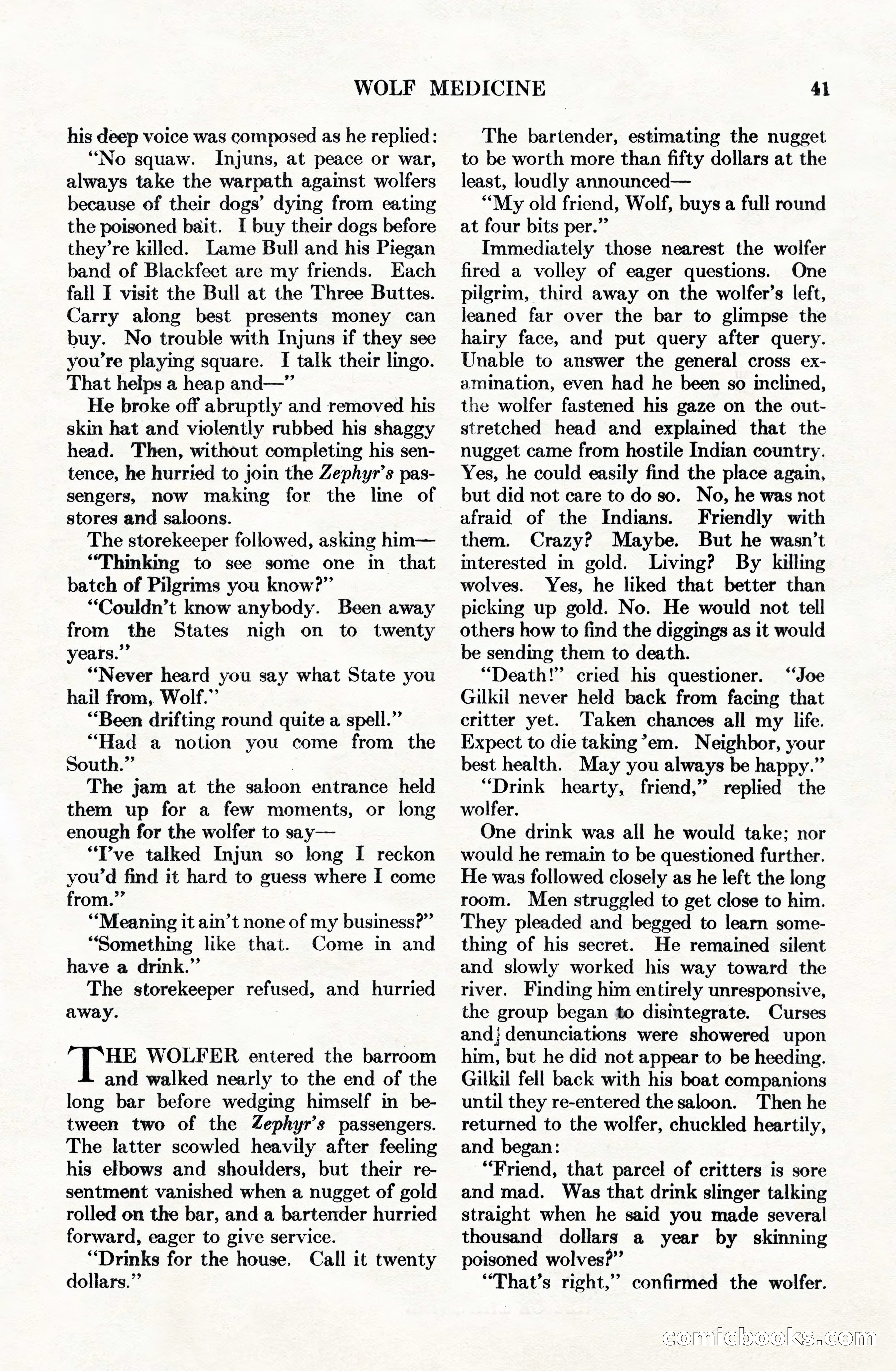 Adventure Magazine Cover, June 15, 1928 — page 43 of 194