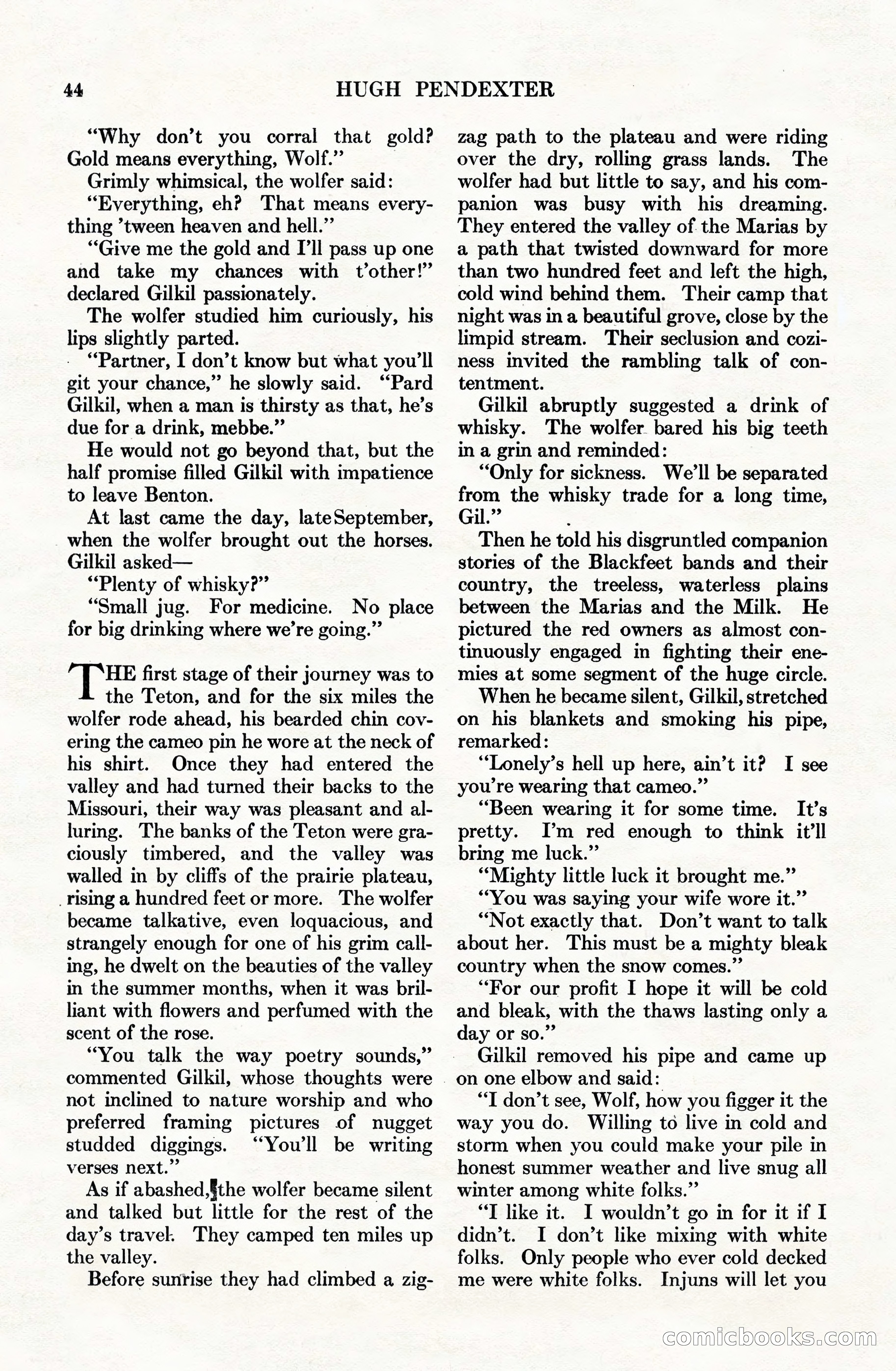 Adventure Magazine Cover, June 15, 1928 — page 46 of 194