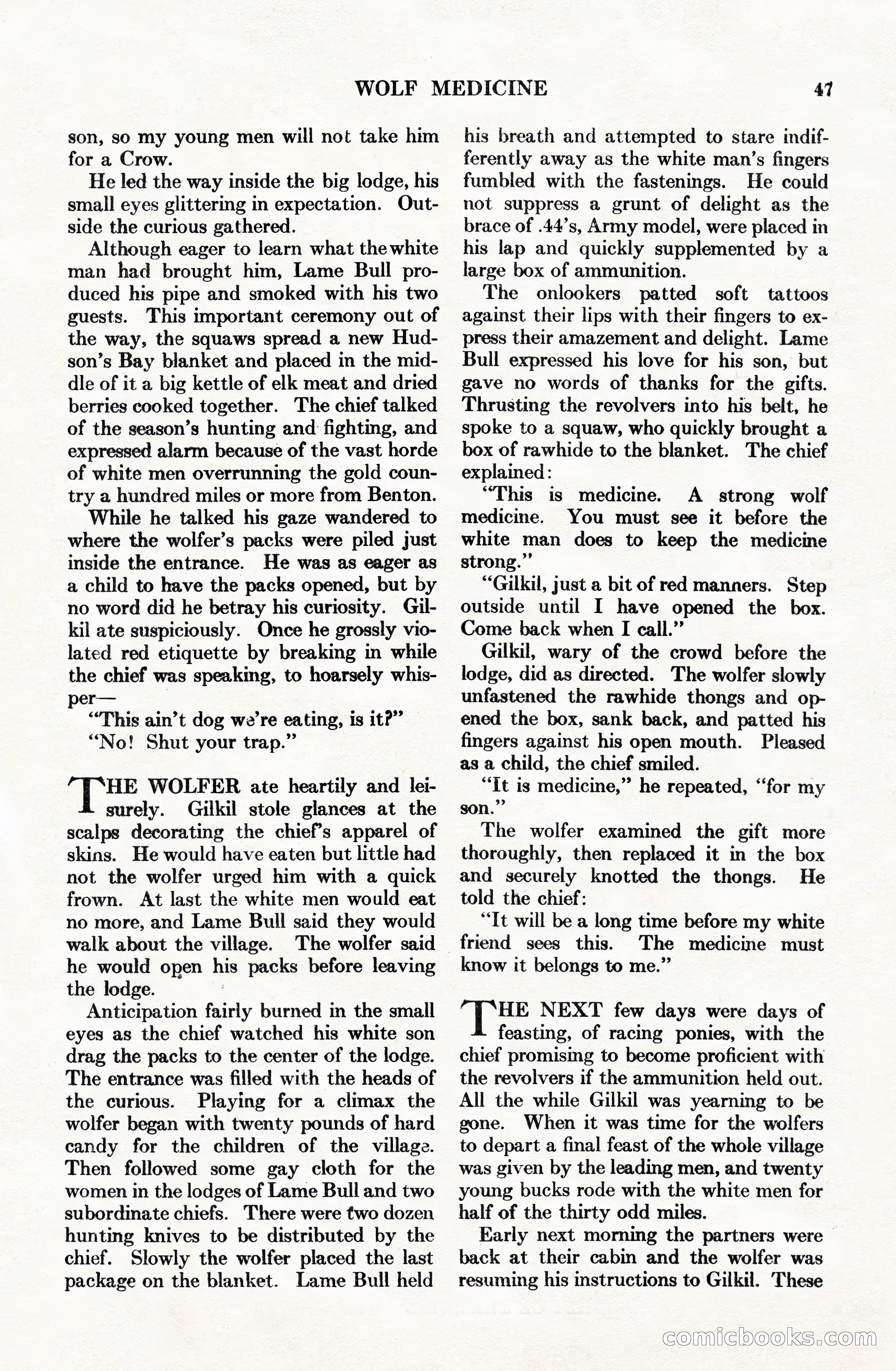 Adventure Magazine Cover, June 15, 1928 — page 49 of 194