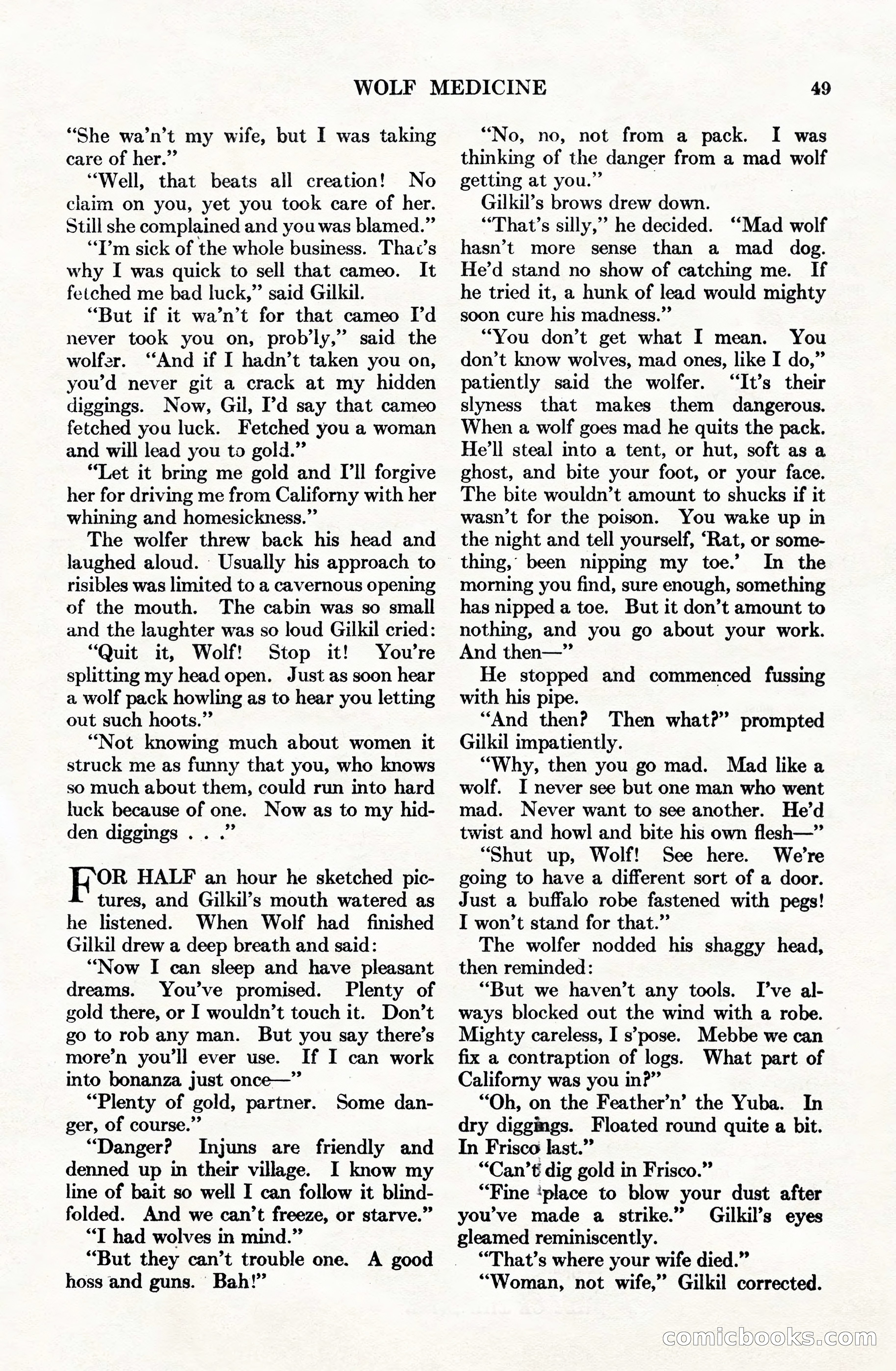 Adventure Magazine Cover, June 15, 1928 — page 51 of 194
