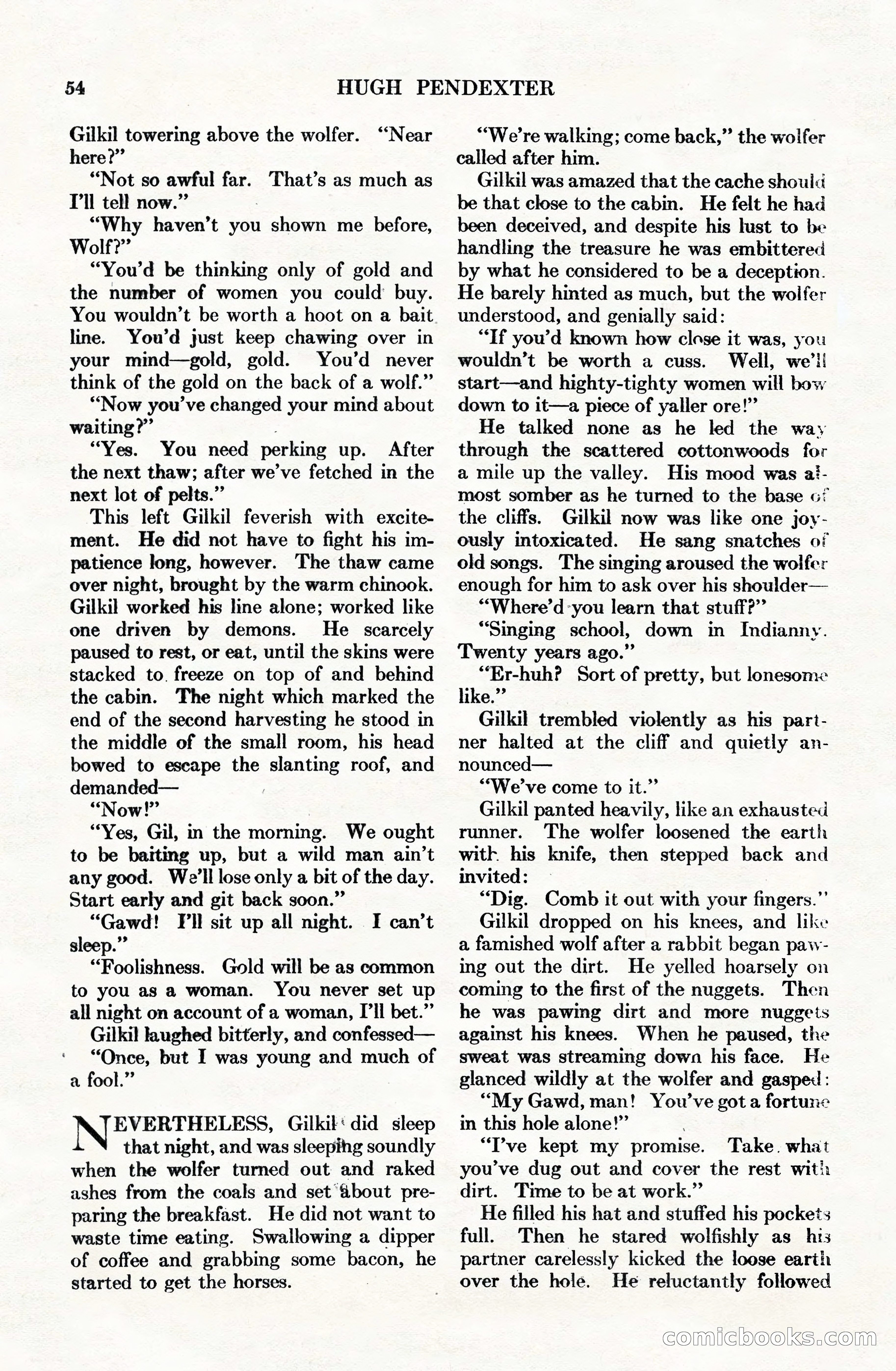 Adventure Magazine Cover, June 15, 1928 — page 56 of 194