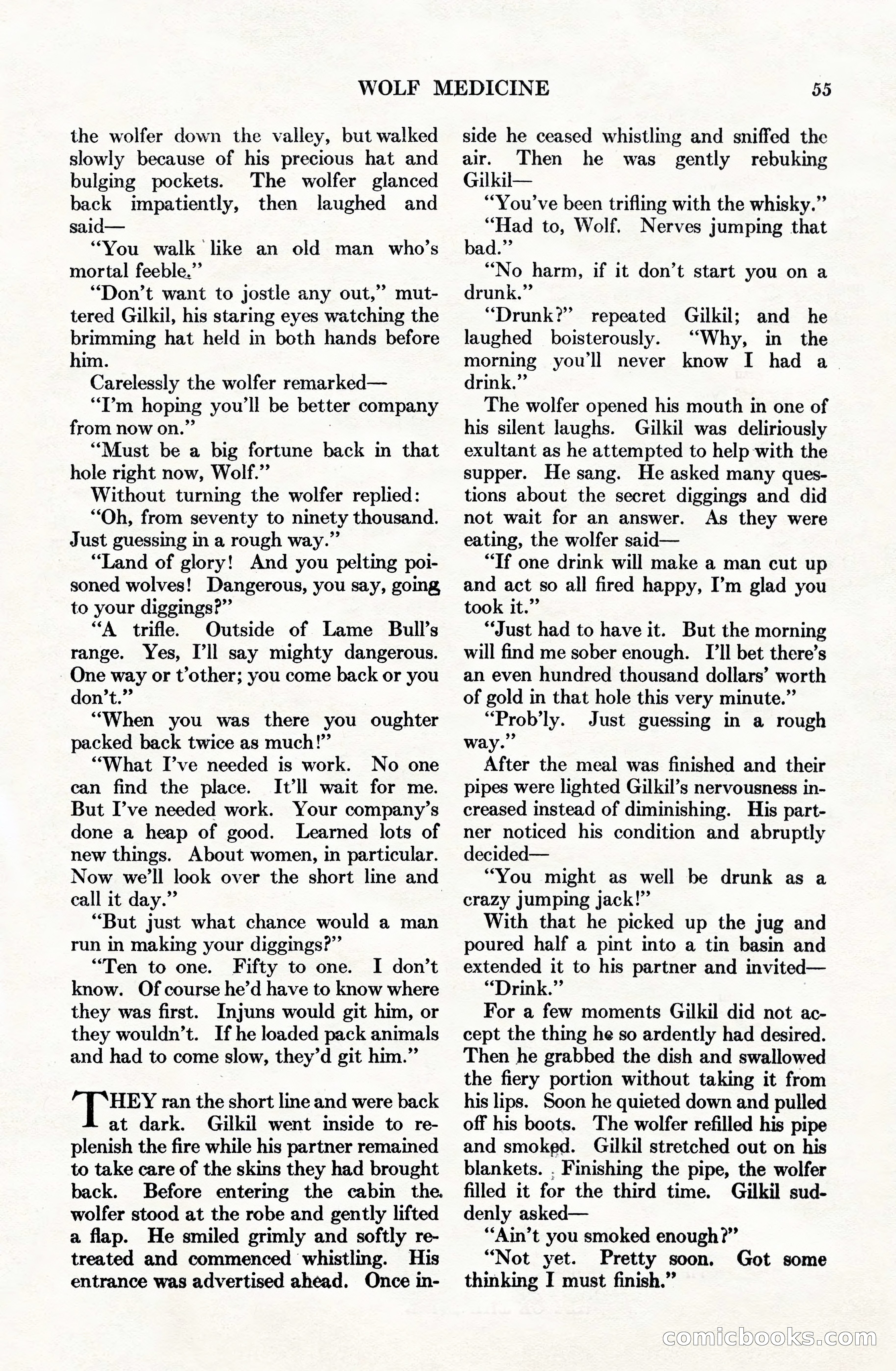 Adventure Magazine Cover, June 15, 1928 — page 57 of 194
