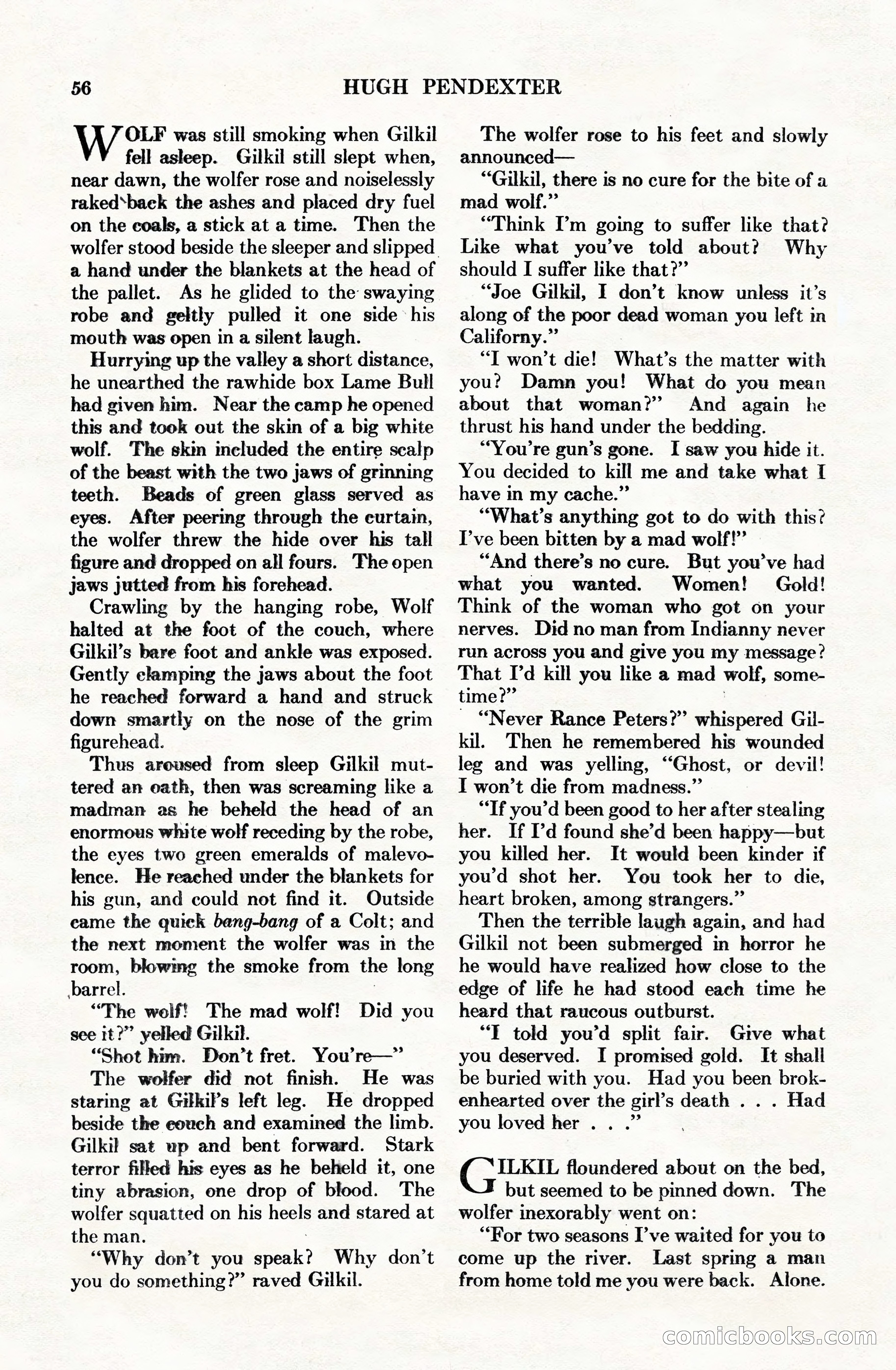Adventure Magazine Cover, June 15, 1928 — page 58 of 194