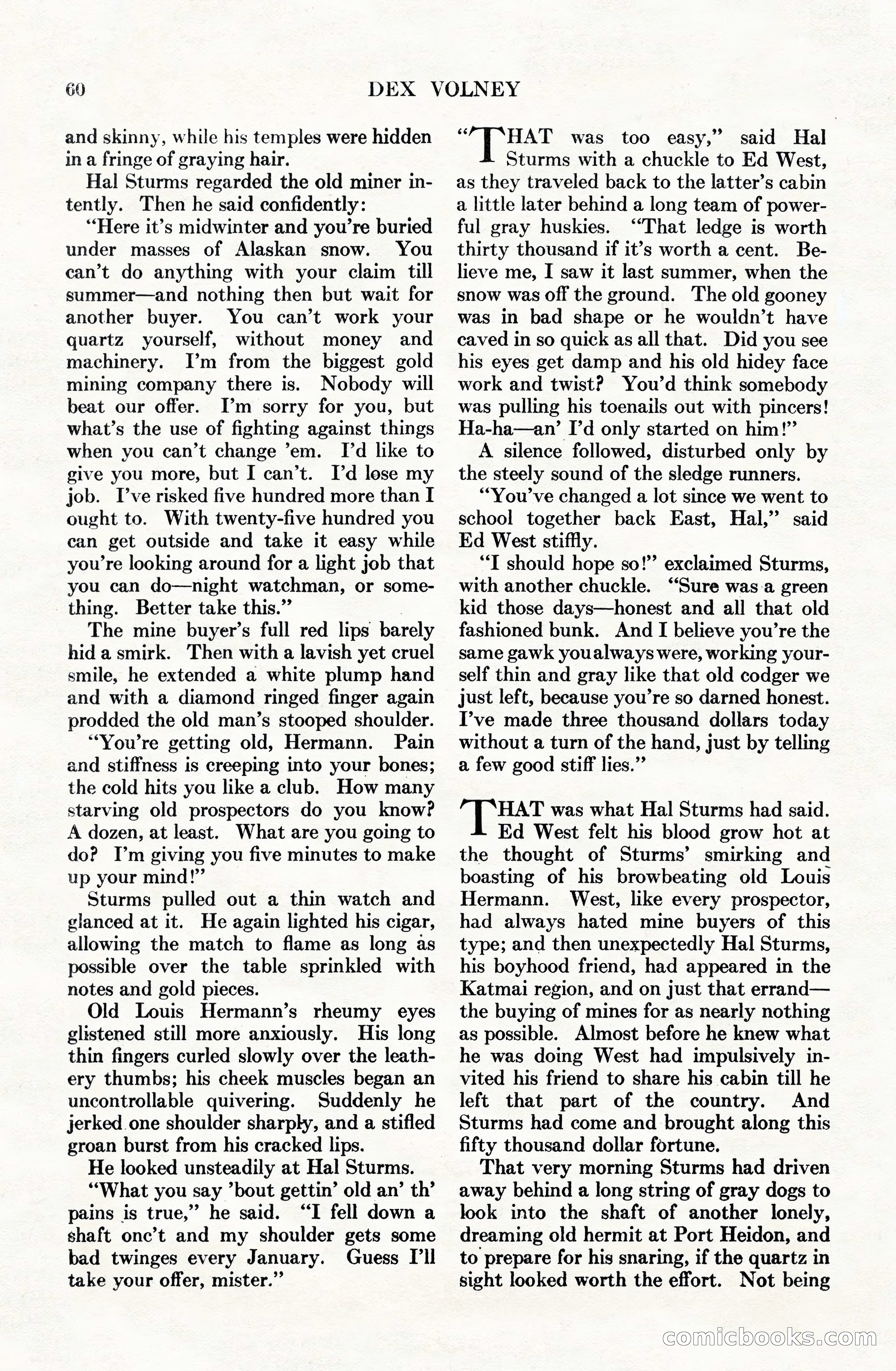 Adventure Magazine Cover, June 15, 1928 — page 62 of 194